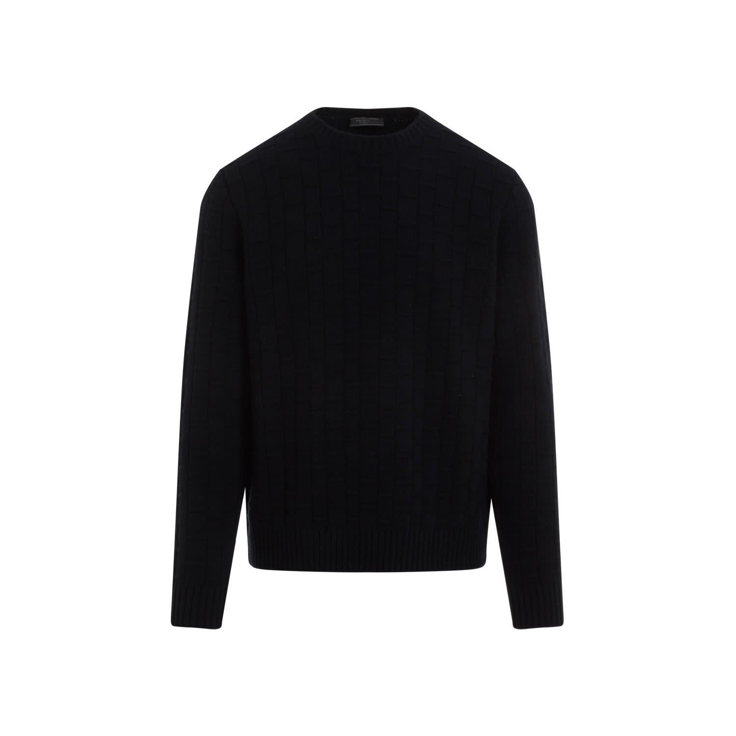 Prada Midnight Blue Wool Blend Sweater In Bleu