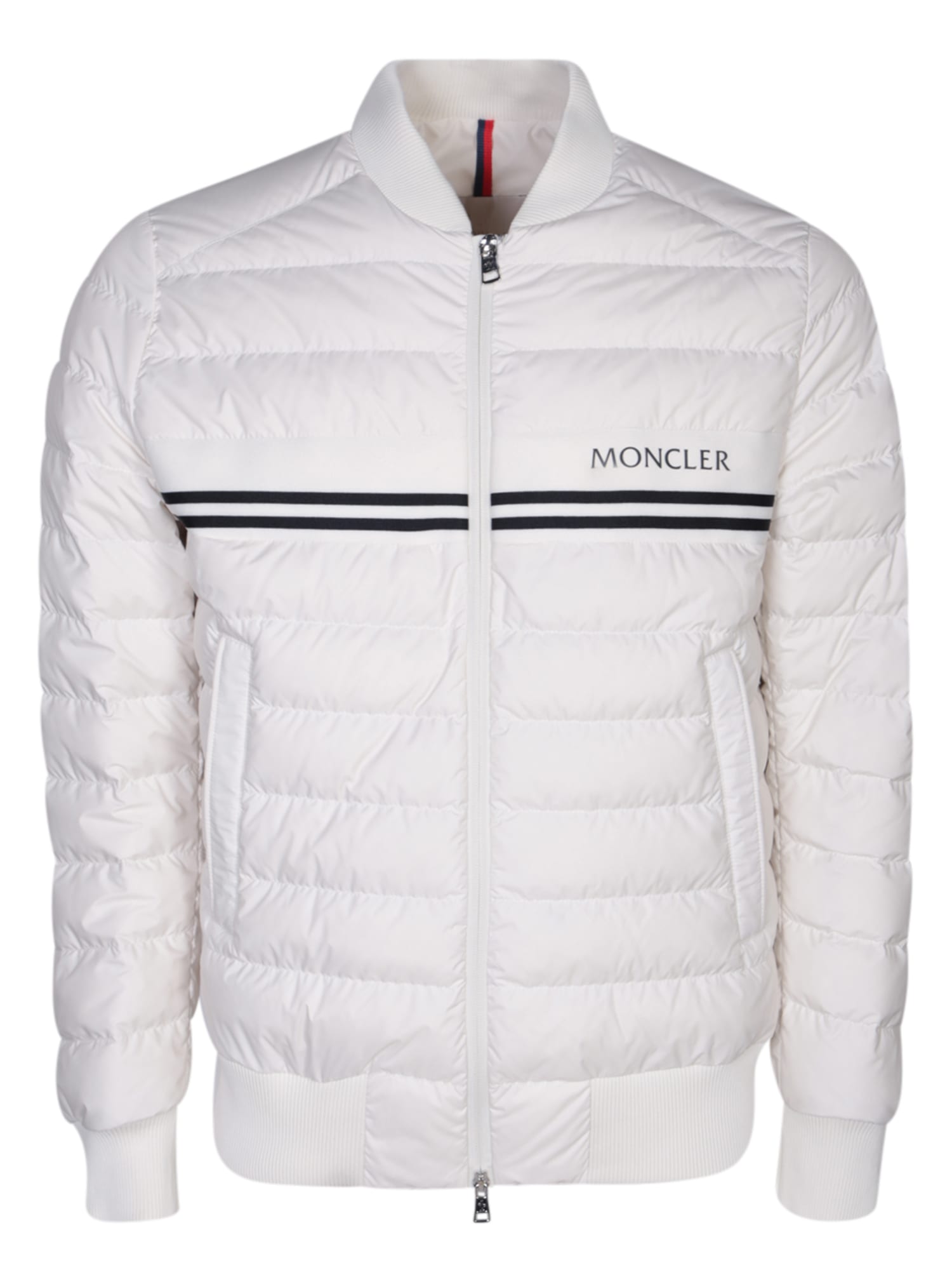 Shop Moncler Mounier White Jacket