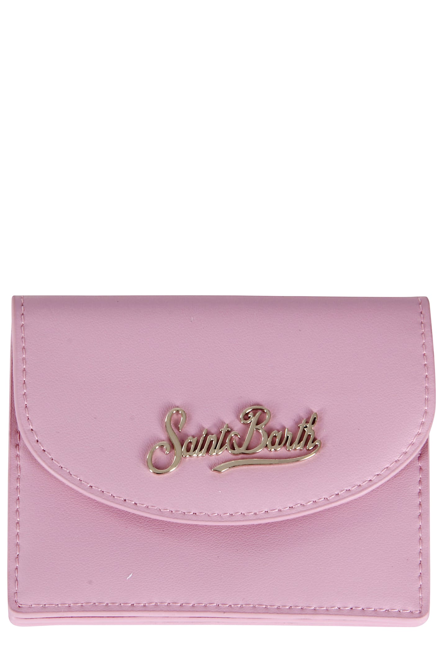 Mc2 Saint Barth Logo-detail Card Holder In Pink