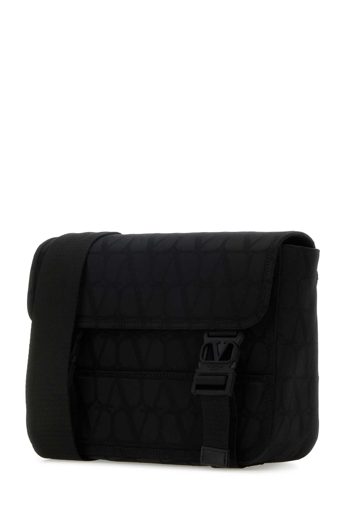 Shop Valentino Toile Iconographe Crossbody Bag In Nero