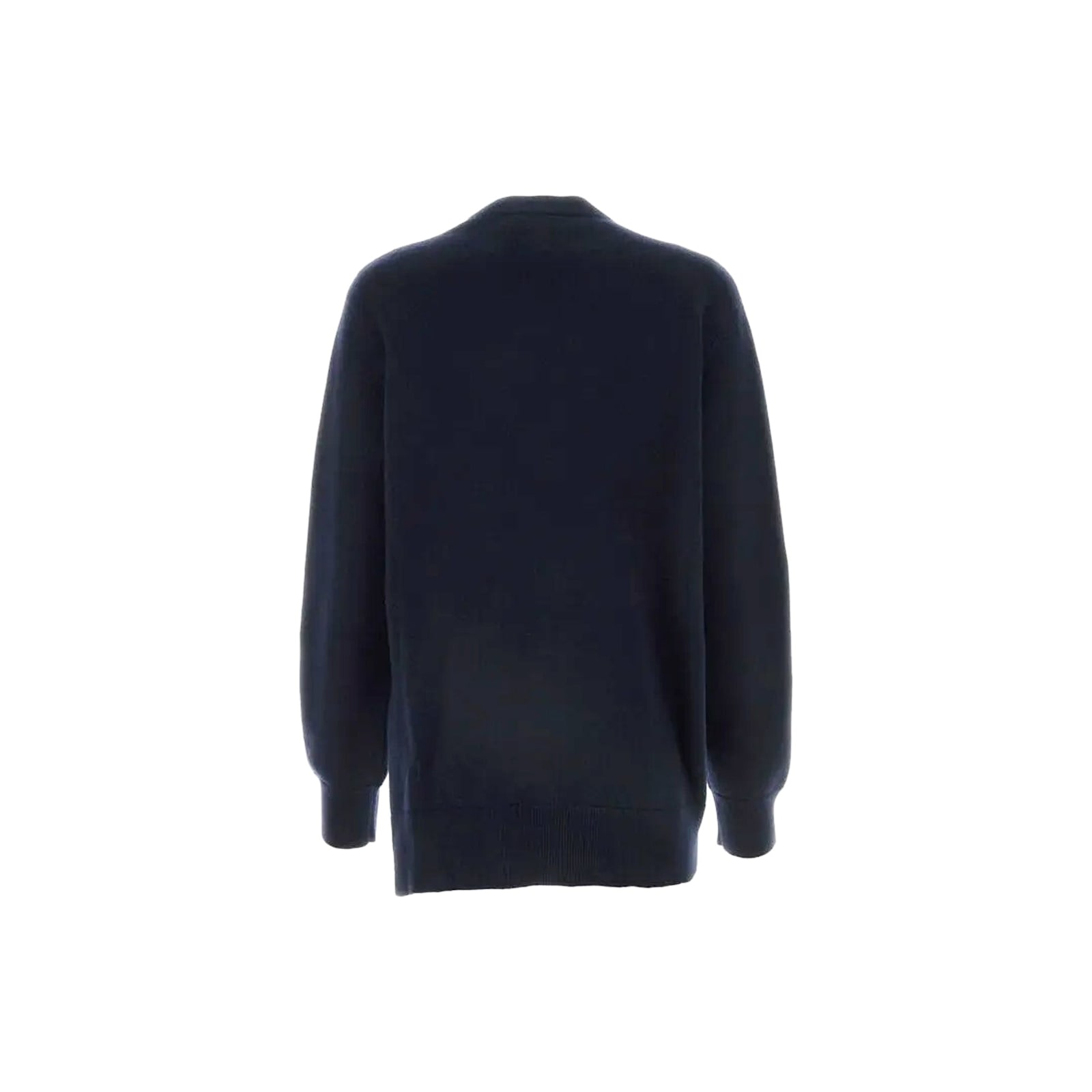 Shop Loewe Asymmetric Cashmere Cardigan In Blue