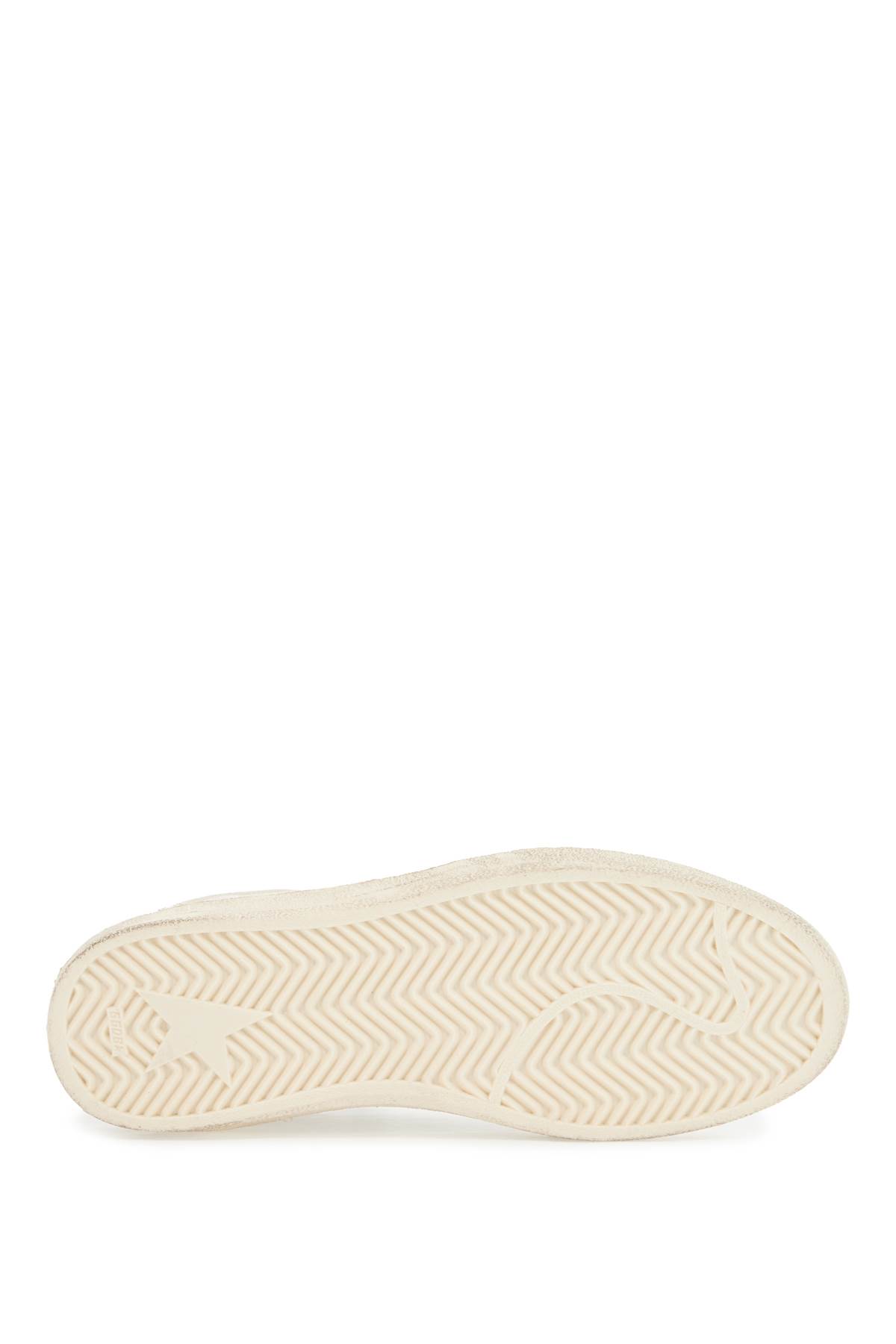 Golden Goose Ball Star Leather Sneakers With Iconic Contrasting Star In Neutral
