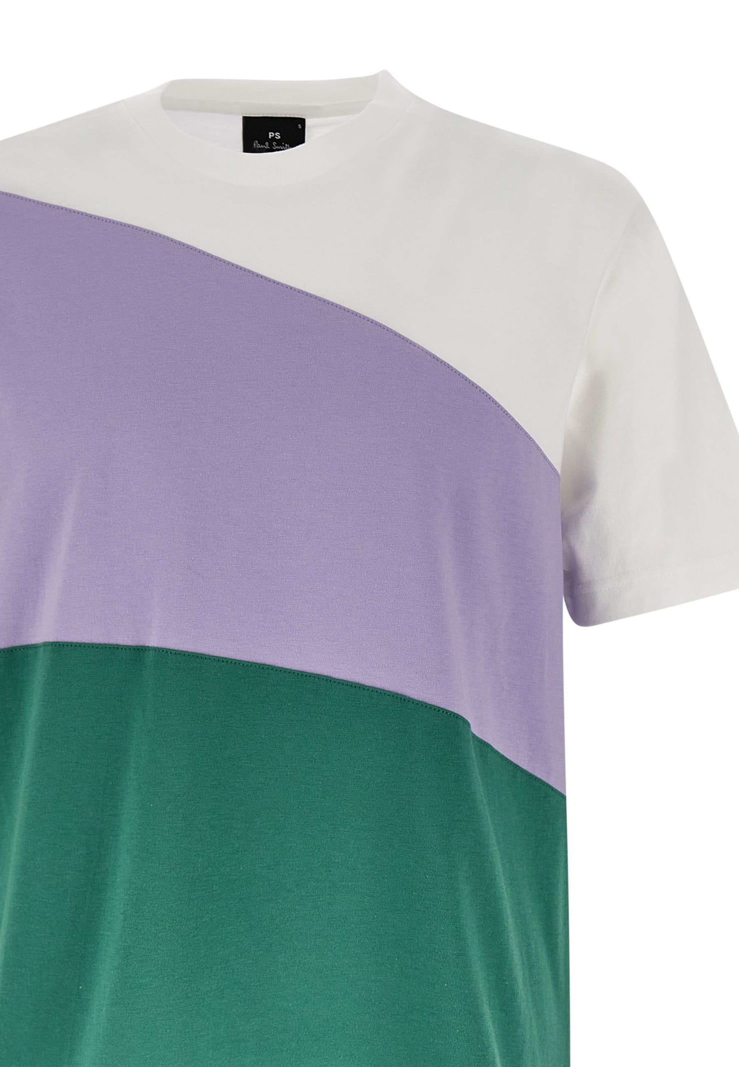 Shop Paul Smith Cotton T-shirt In Lilac