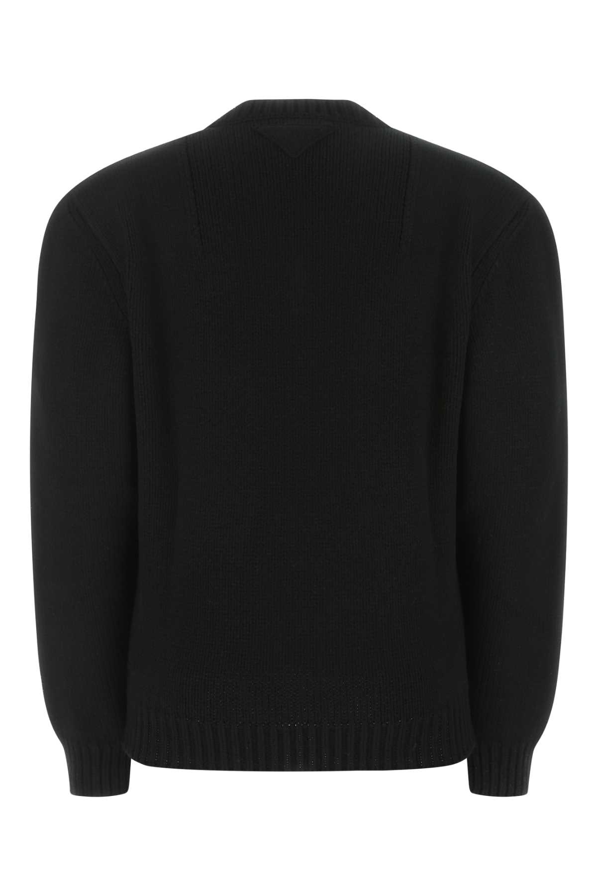 Prada Black Wool Sweater In F0002