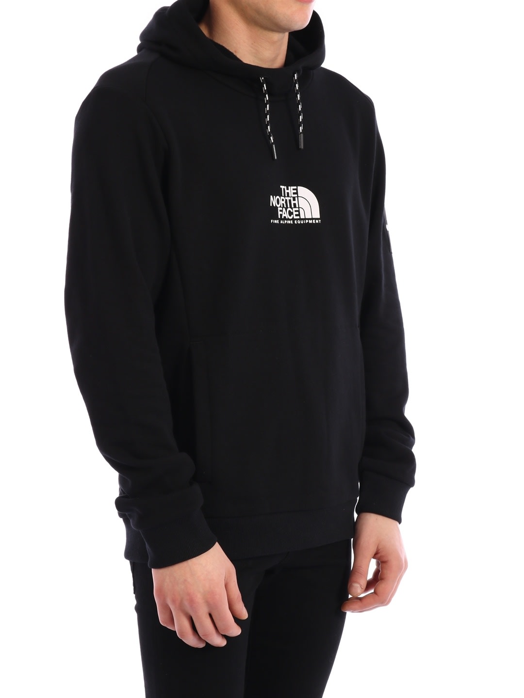 black north face jumper