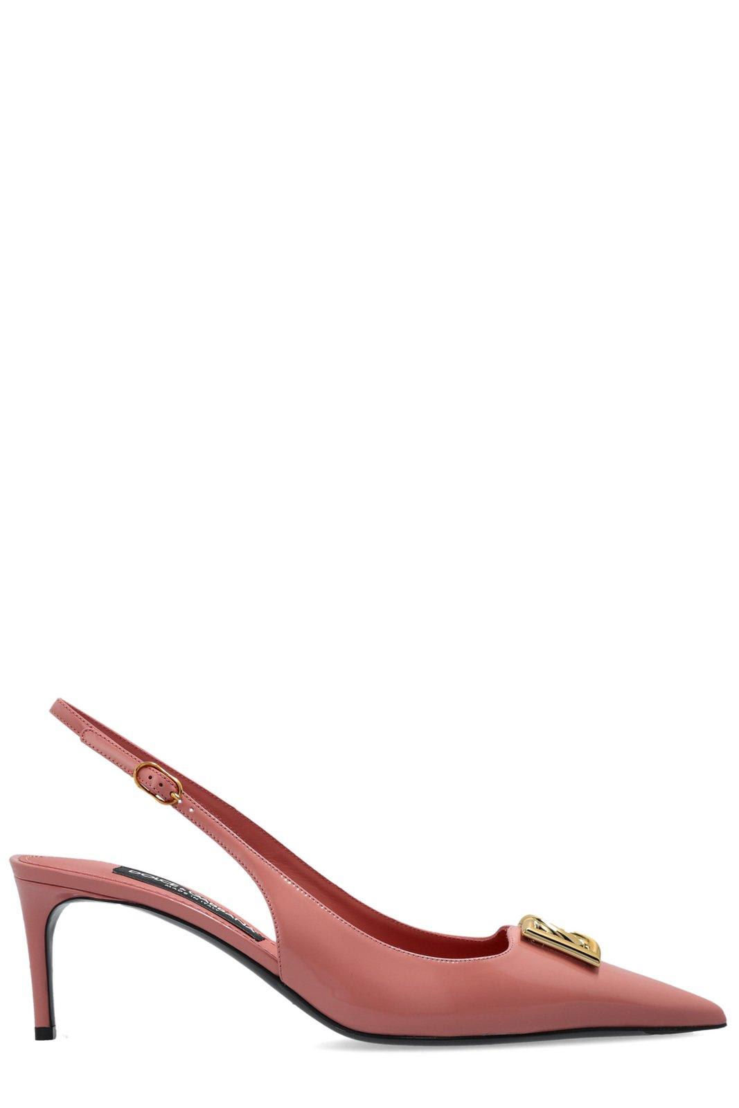 Dg Plaque Slingback Pumps