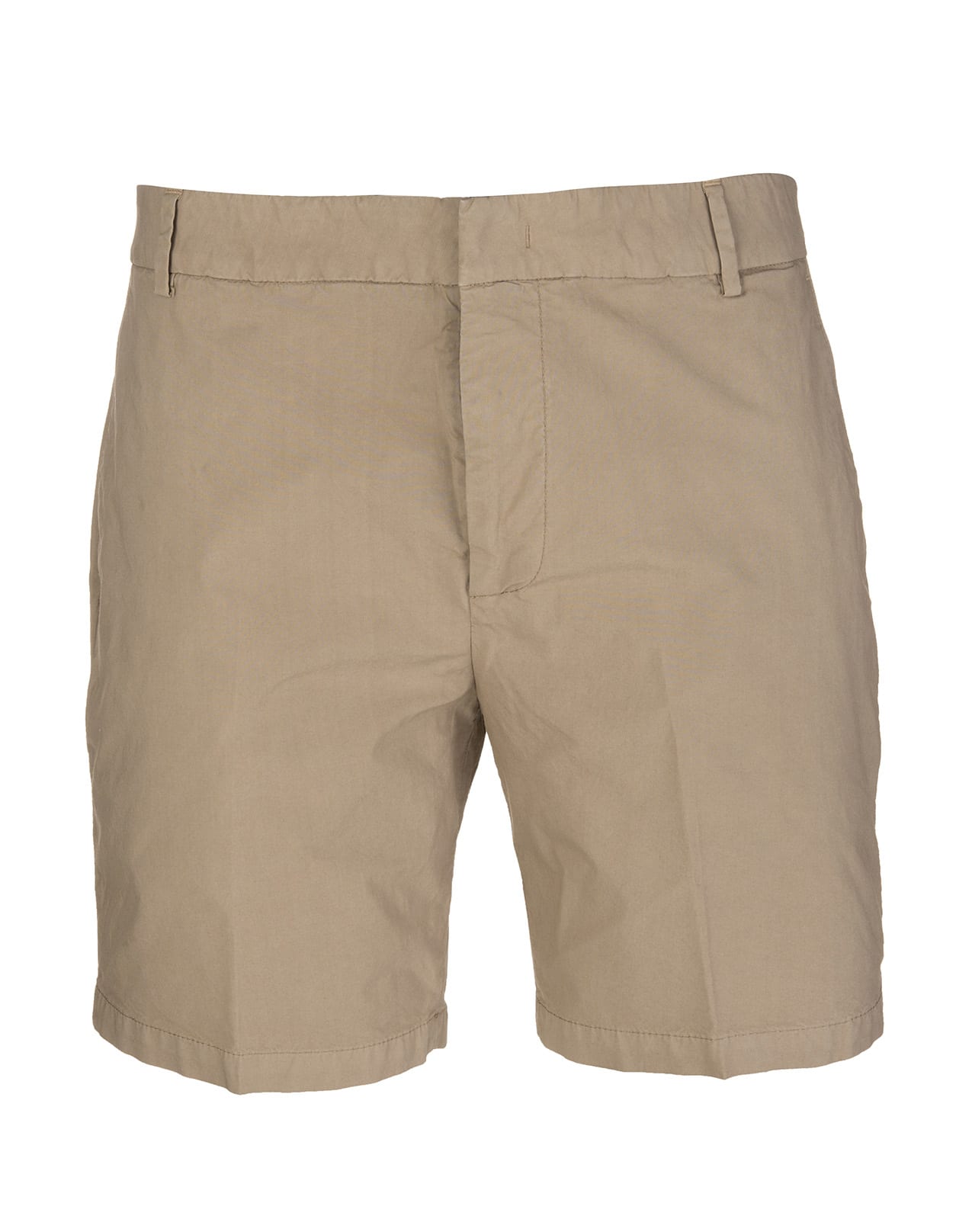 Dondup Beige Stretch-cotton Concealed-front Shorts Man
