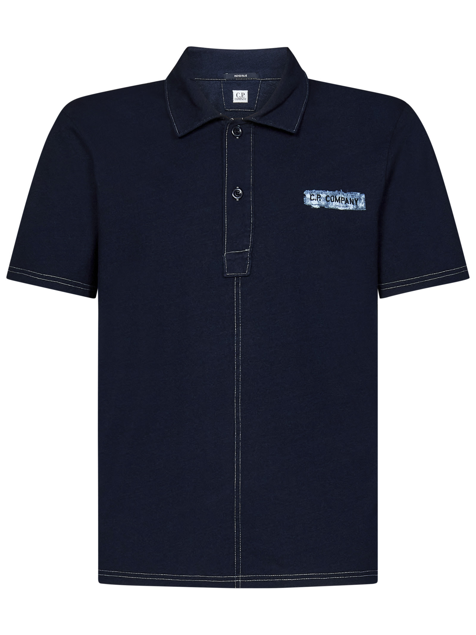 C.p. Company Polo Shirt  Men Color Denim In Blue