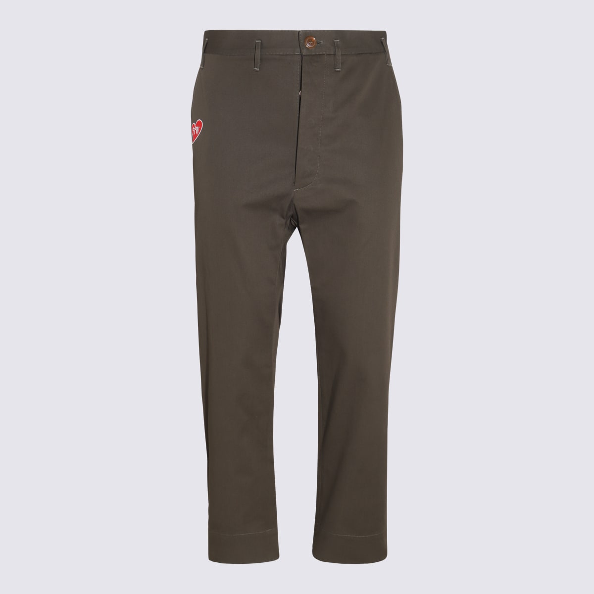 Shop Vivienne Westwood Military Cotton Pants In Green