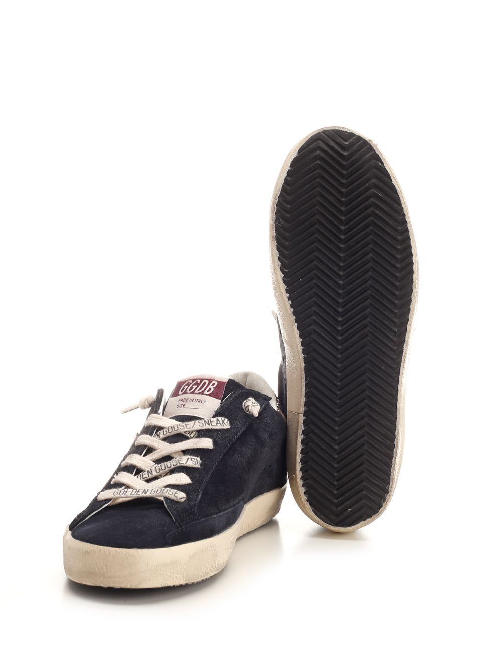 Shop Golden Goose Super-star Sneakers In Blue