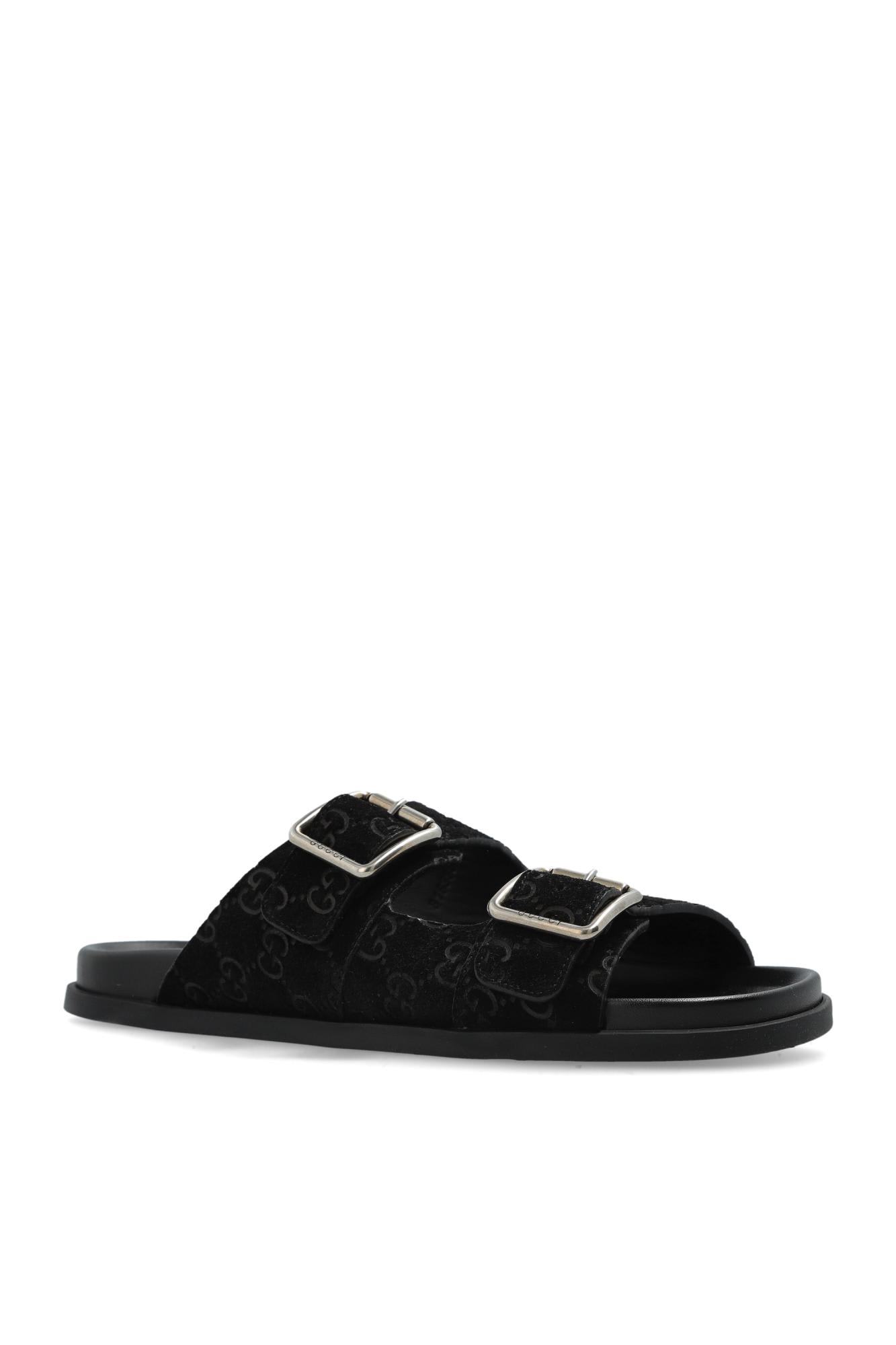 Gucci Rhein Open Sandals Men In Black