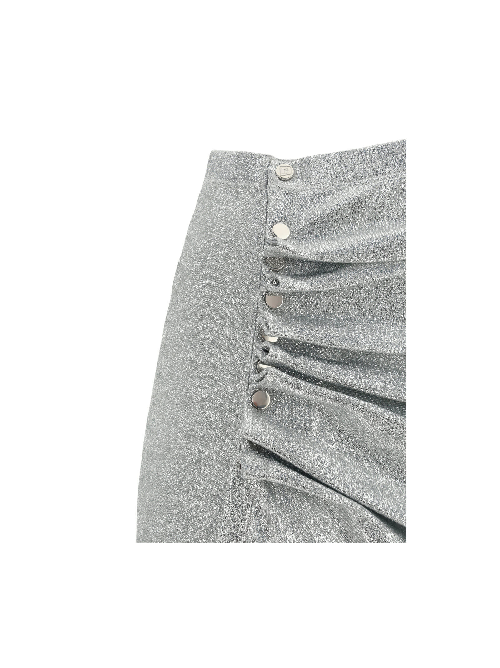 Shop Rabanne Jupe Skirt In Metallic