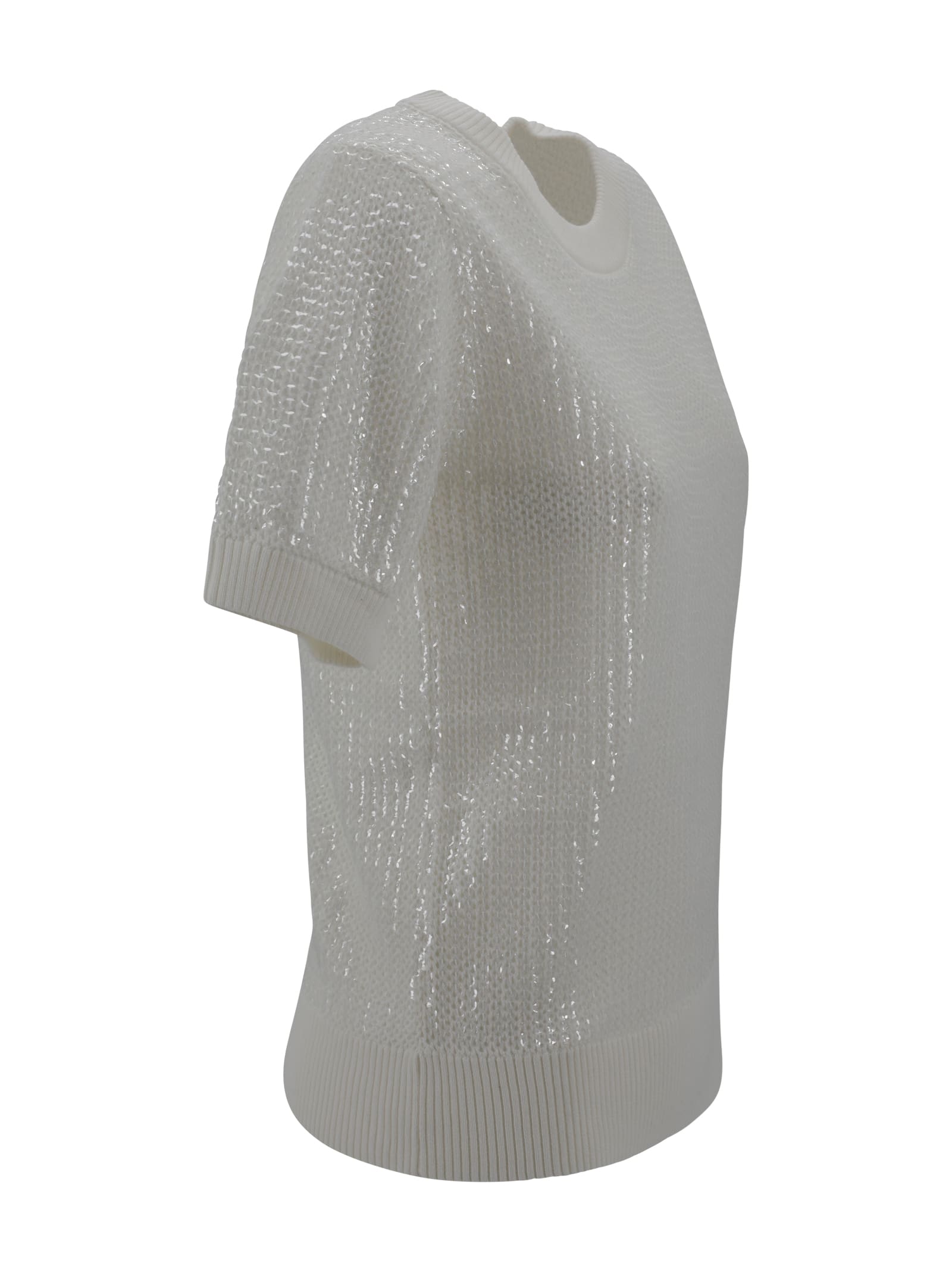 P.A.R.O.S.H SEQUINED CREWNECK SWEATER
