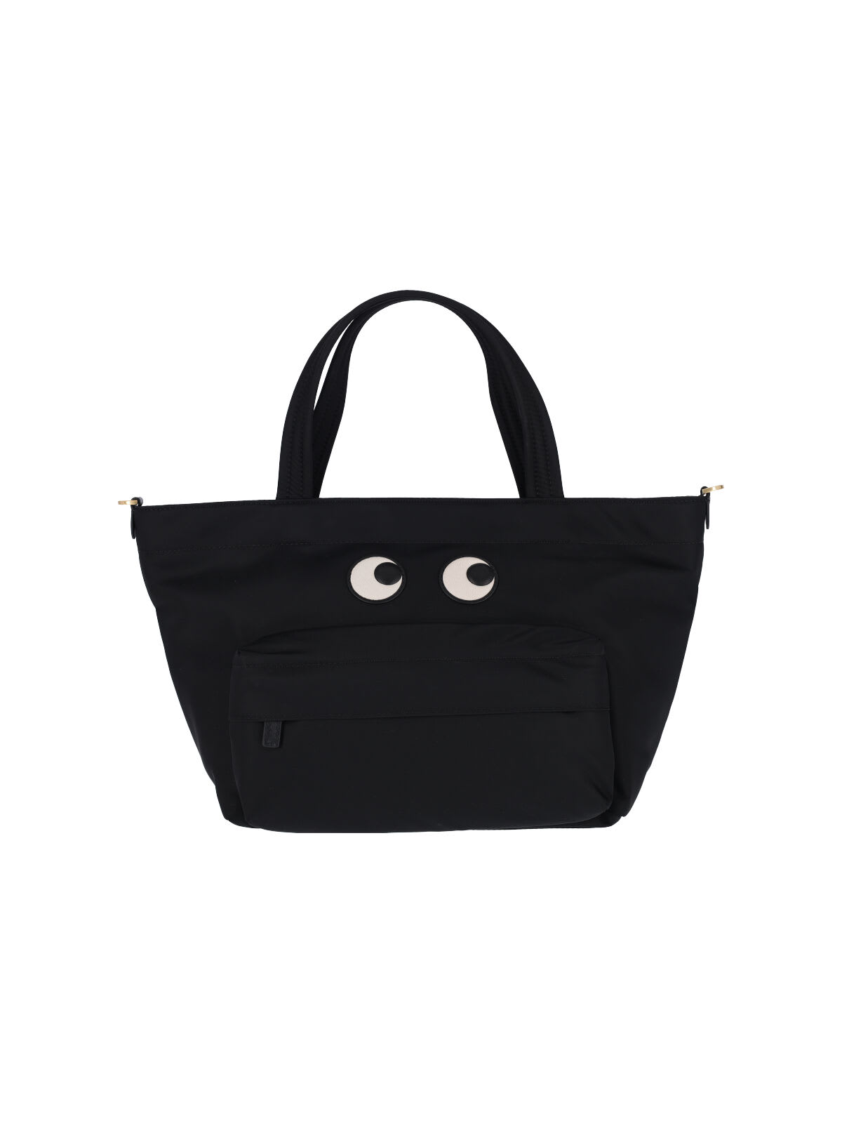 Anya Hindmarch Women Black Nylon Mini Eyes Handbag