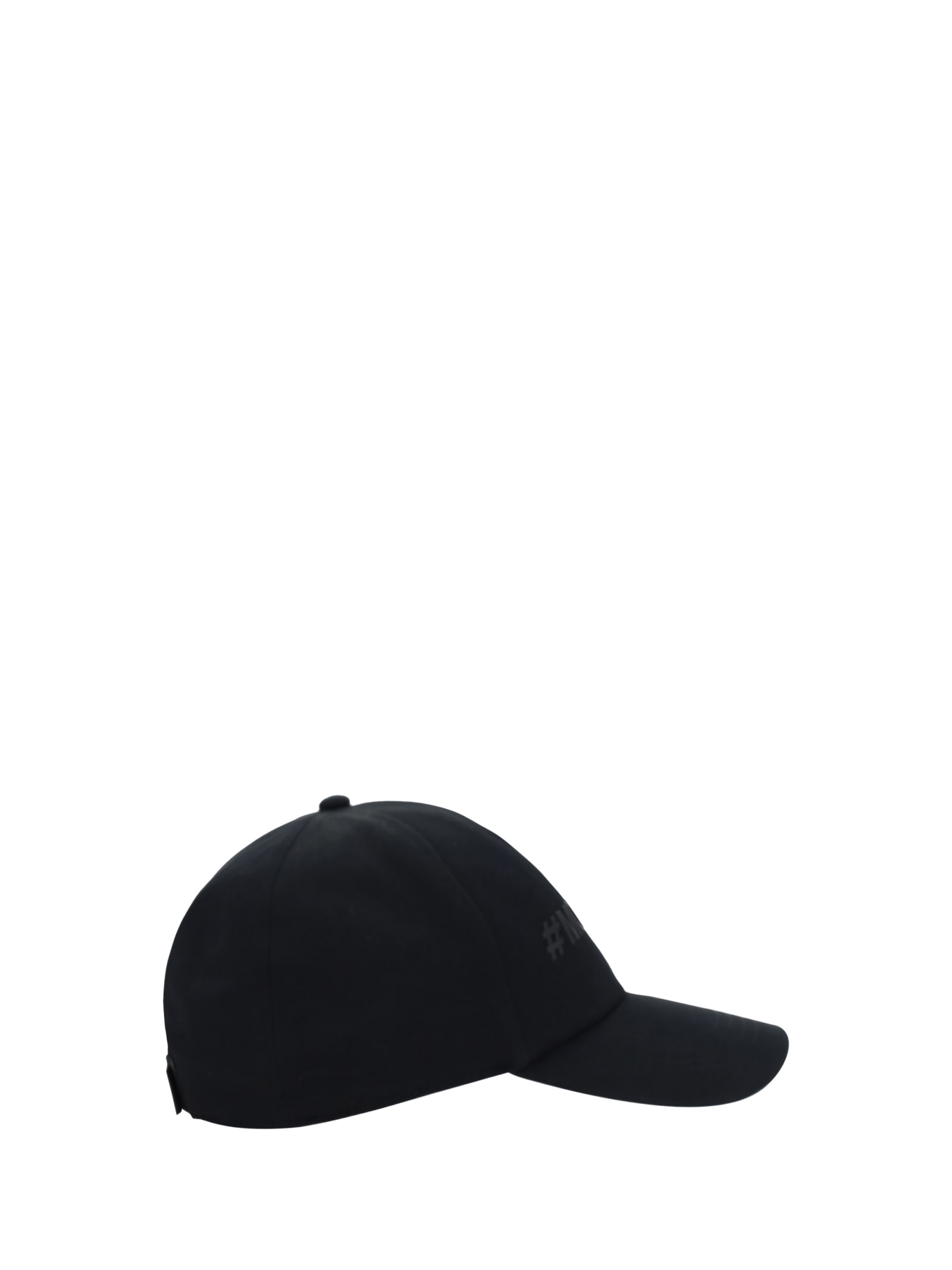 Shop Moncler Baseball Cap In Black