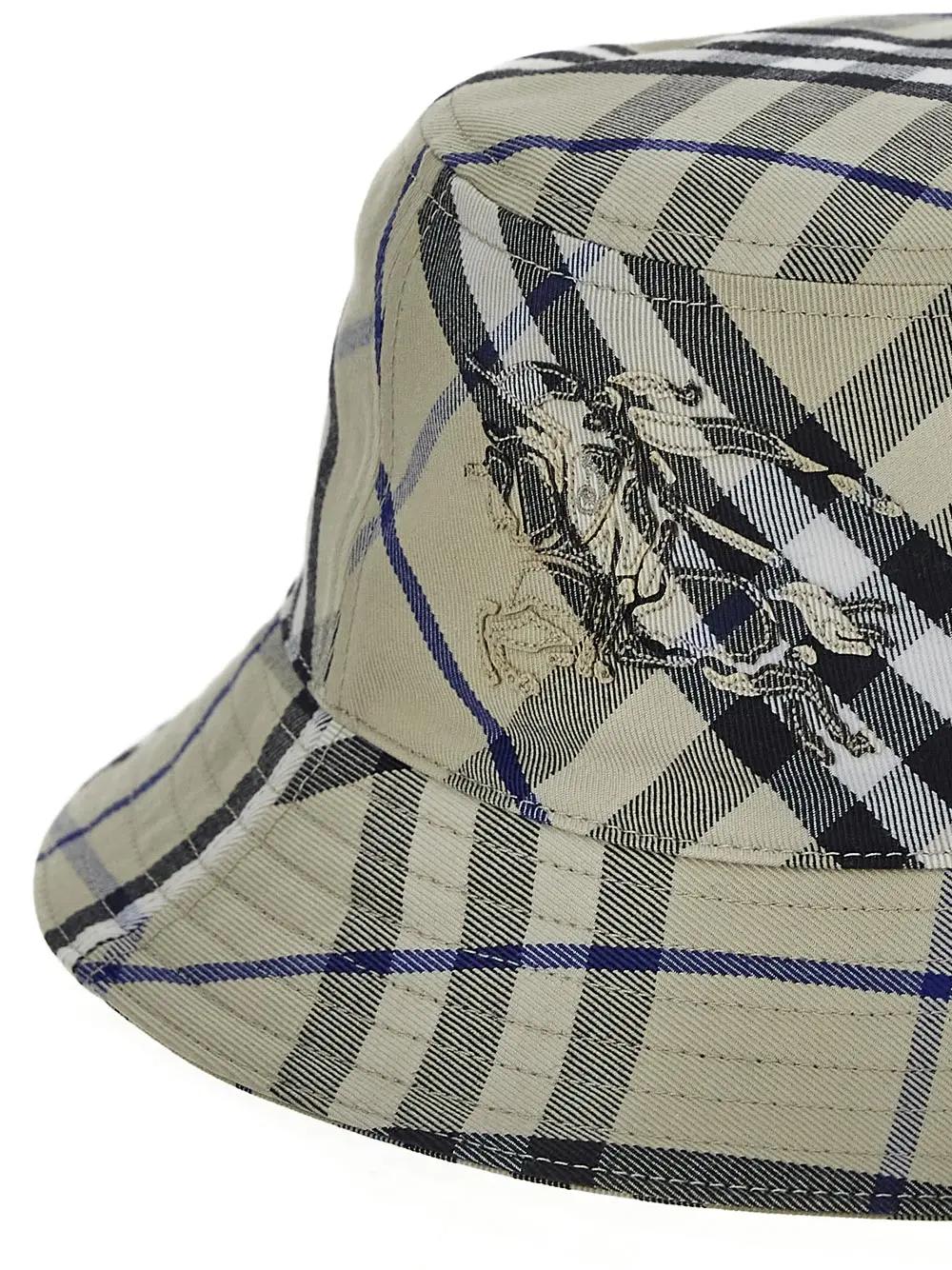 Shop Burberry Bucket Hat In White