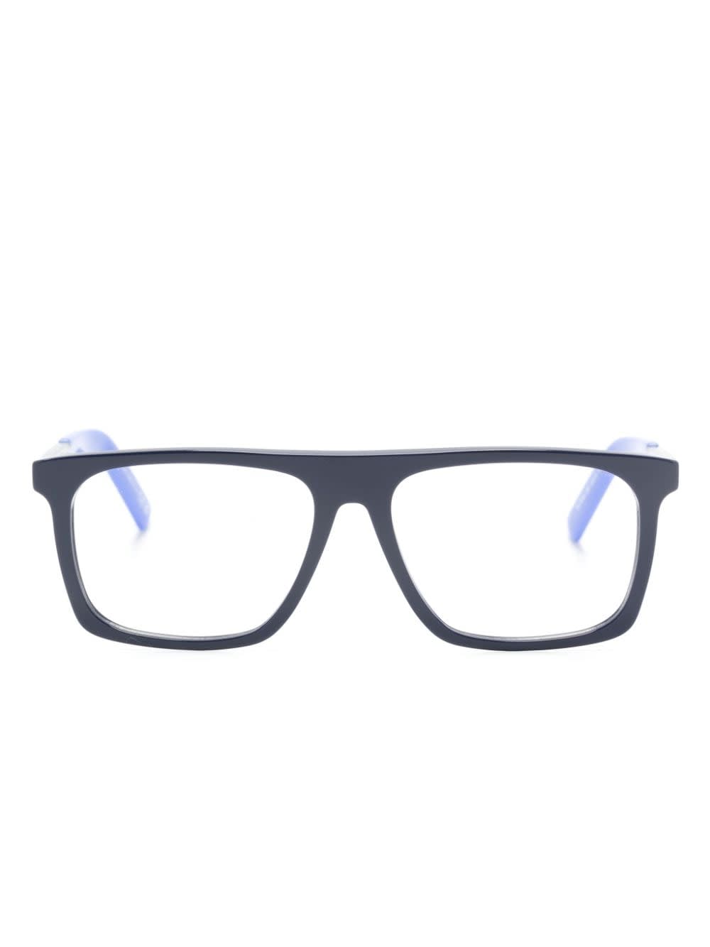 Logo-print Rectangle-frame Glasses