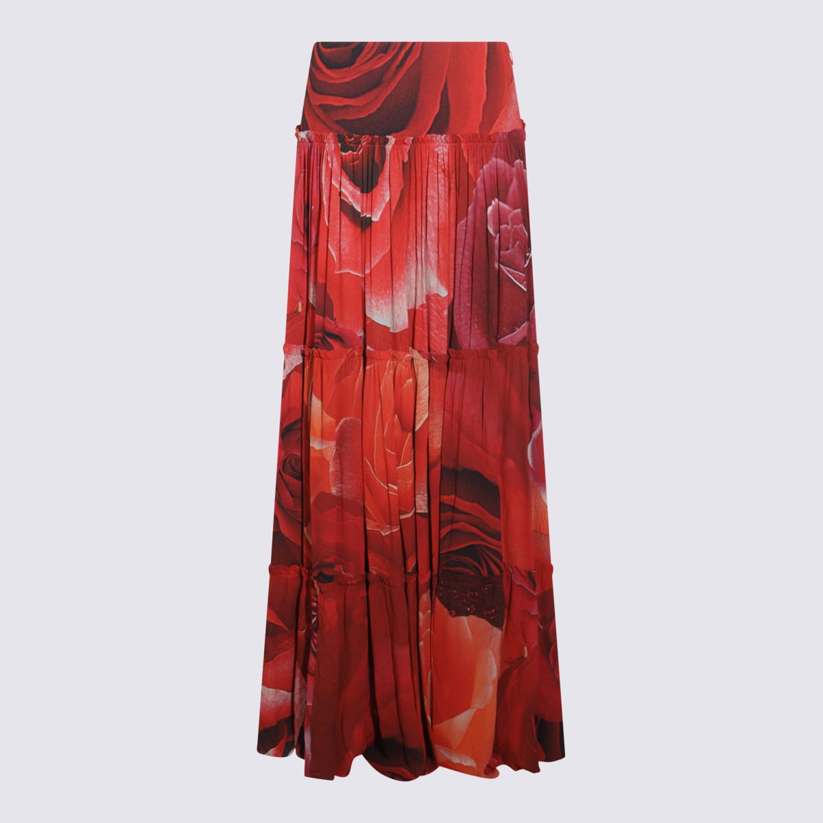 Red Viscose Skirt