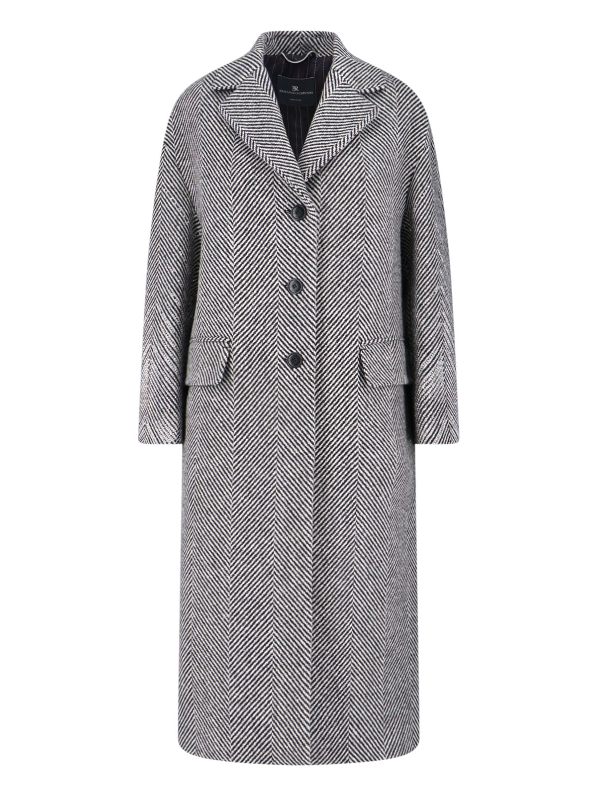 Ermanno Scervino Maxi Coat In Gray