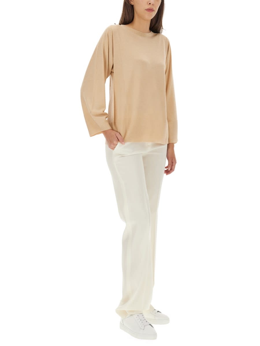 Shop Fabiana Filippi Flare Fit Pants In White