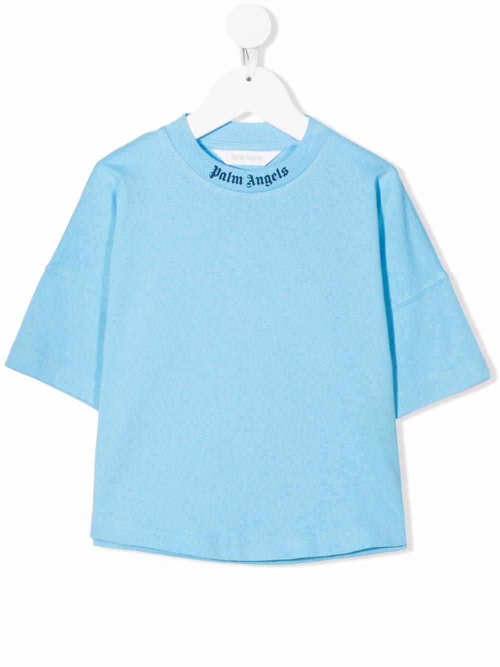 Palm Angels Kids Light Blue Logo T-shirt