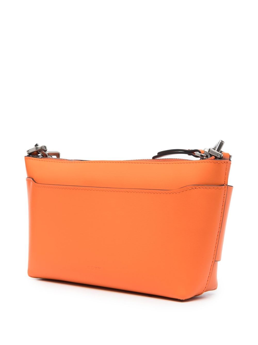 Boyy Buckle Pouchette Leather Shoulder Bag In Orange