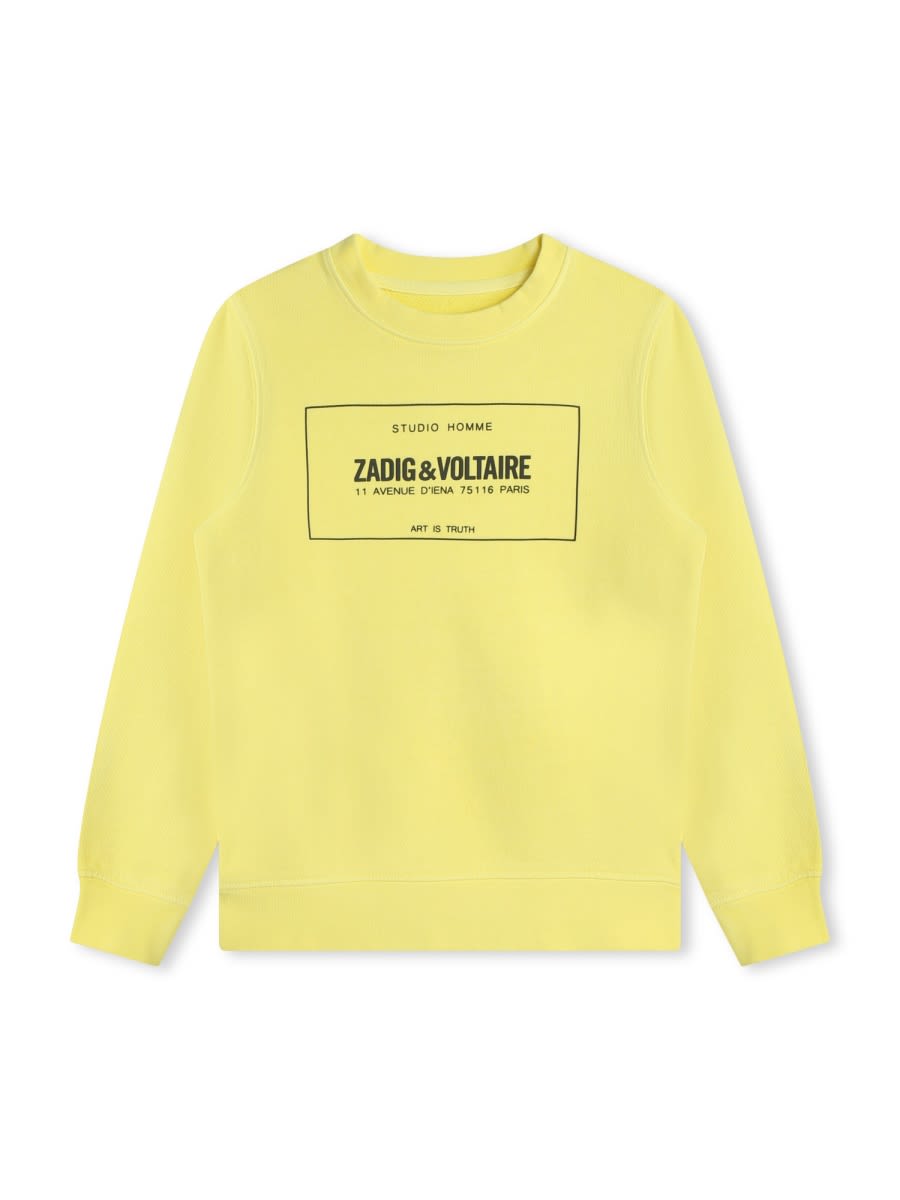 Zadig & Voltaire Sweatshirt In Yellow