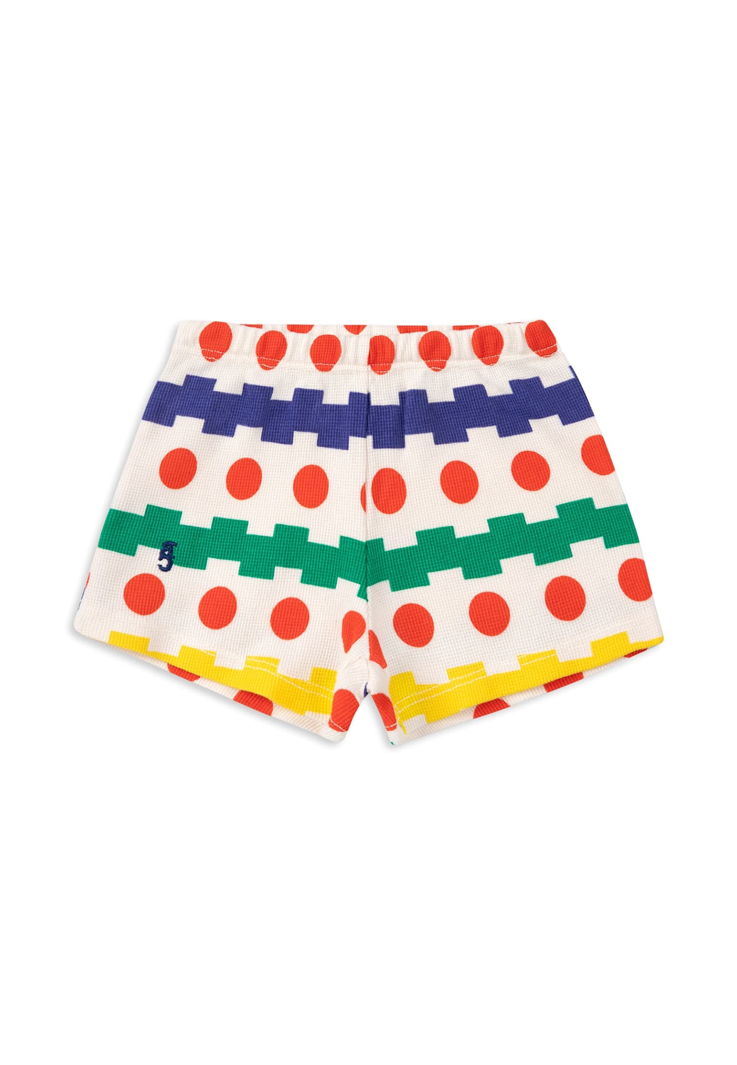 Bobo Choses Printed Cotton Shorts In White