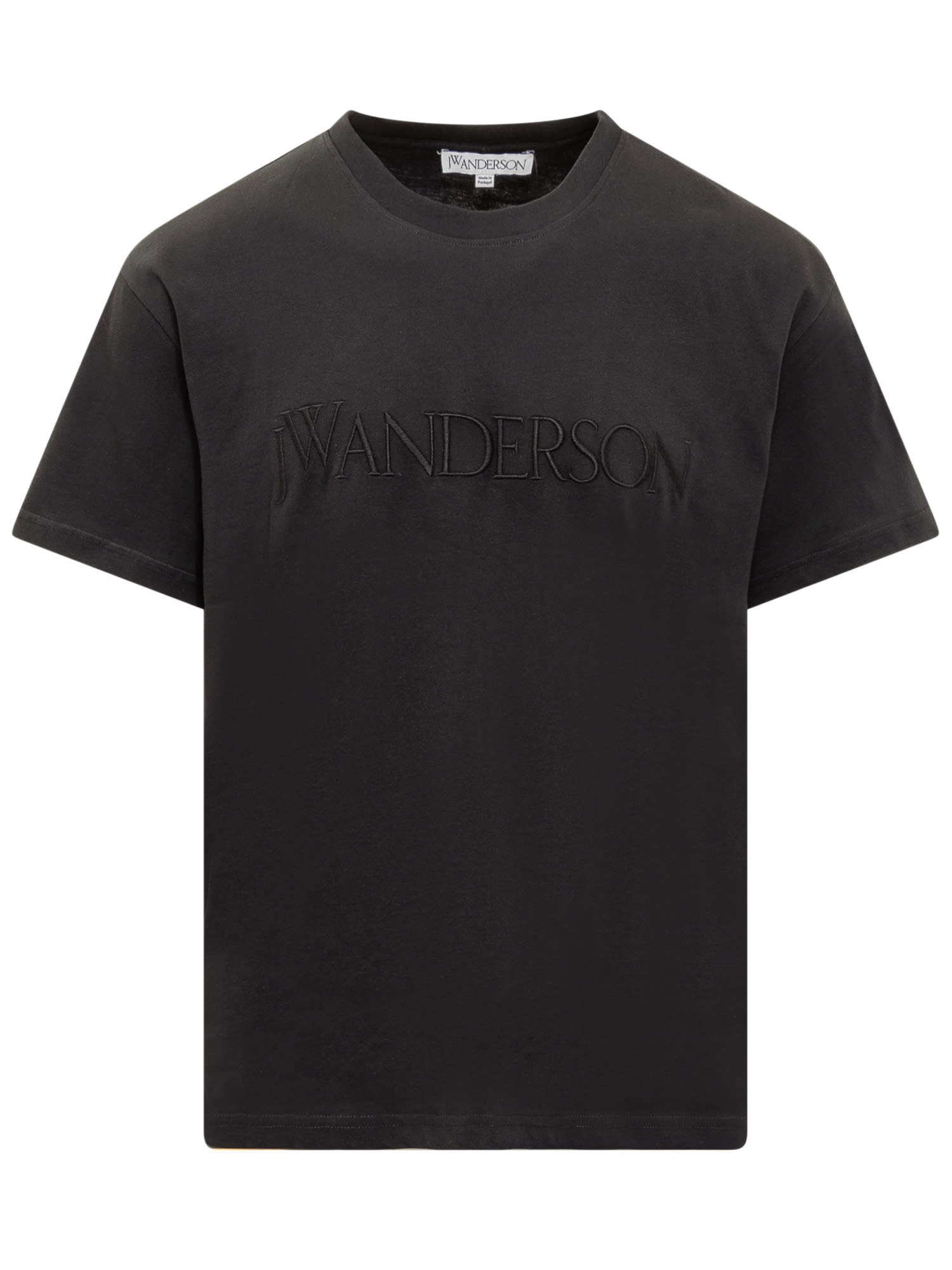Shop Jw Anderson Logo Emboridery T-shirt In Black
