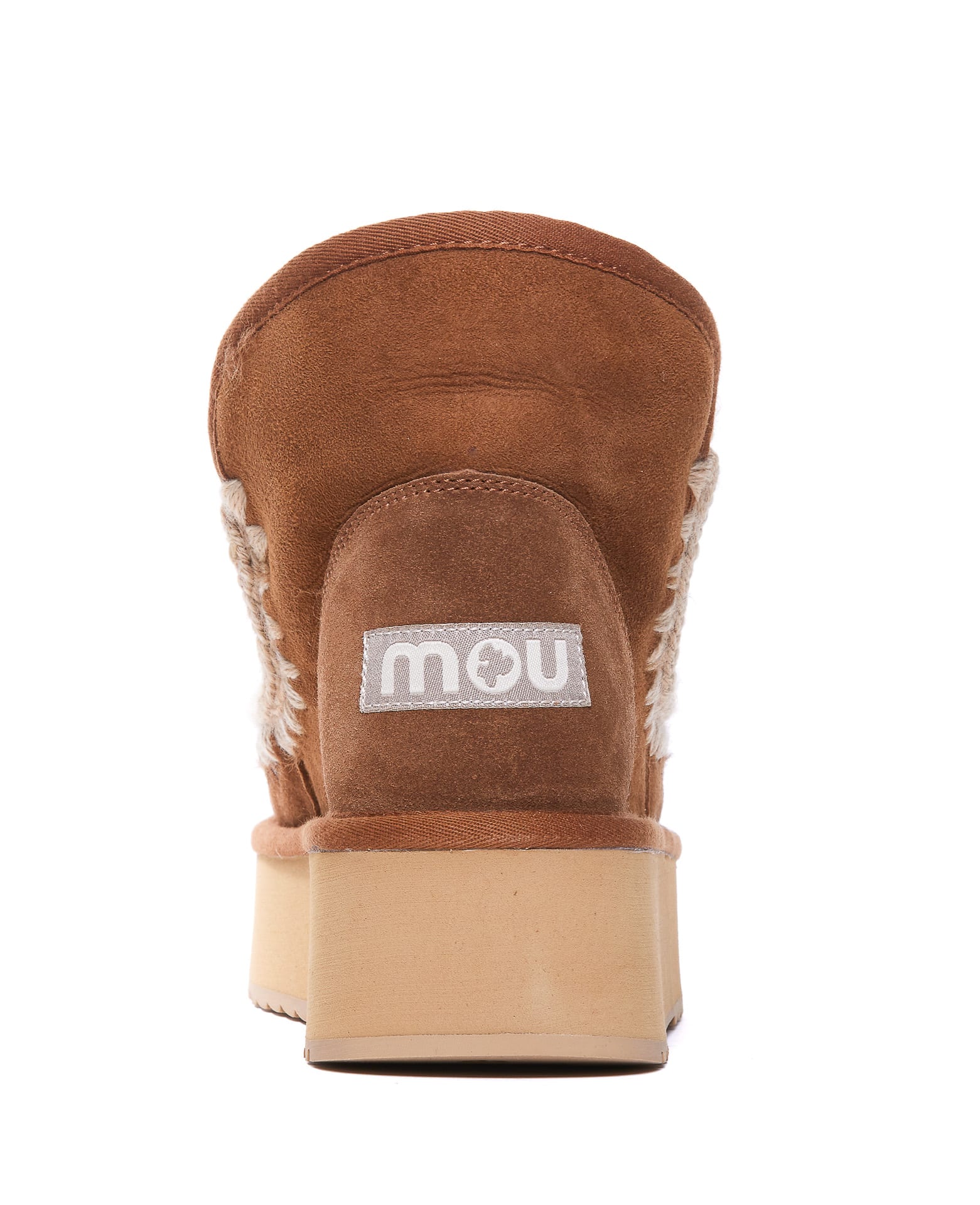 Shop Mou Mini Eskimo Platform Booties In Brown