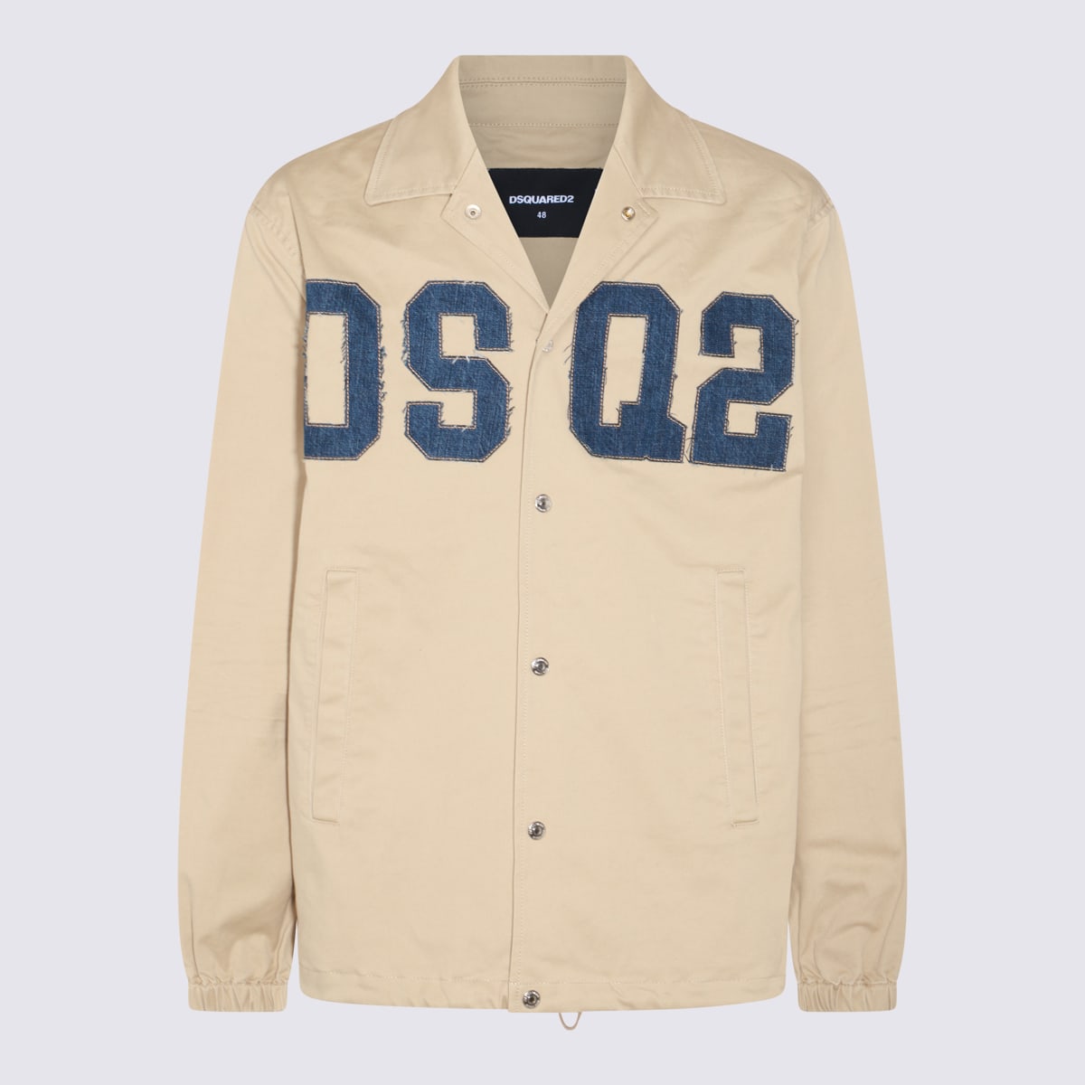 Shop Dsquared2 Stone Cotton Casual Jacket