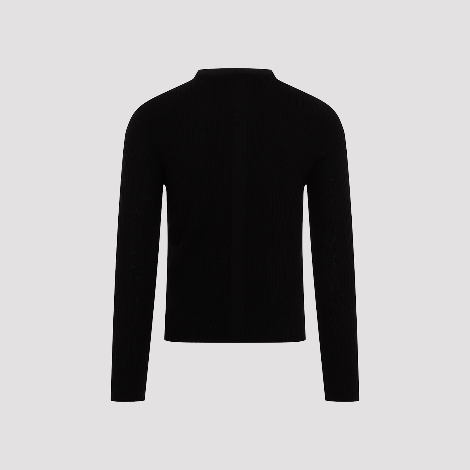 Shop Rick Owens Ribbed Geo Pullover In Black