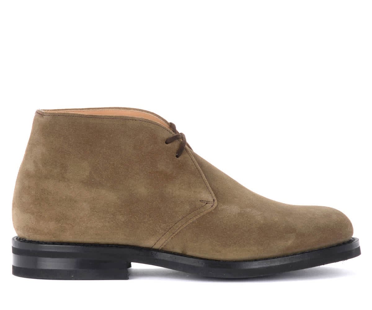 Churchs Ryder 3 Ankle Boot In Beige Suede