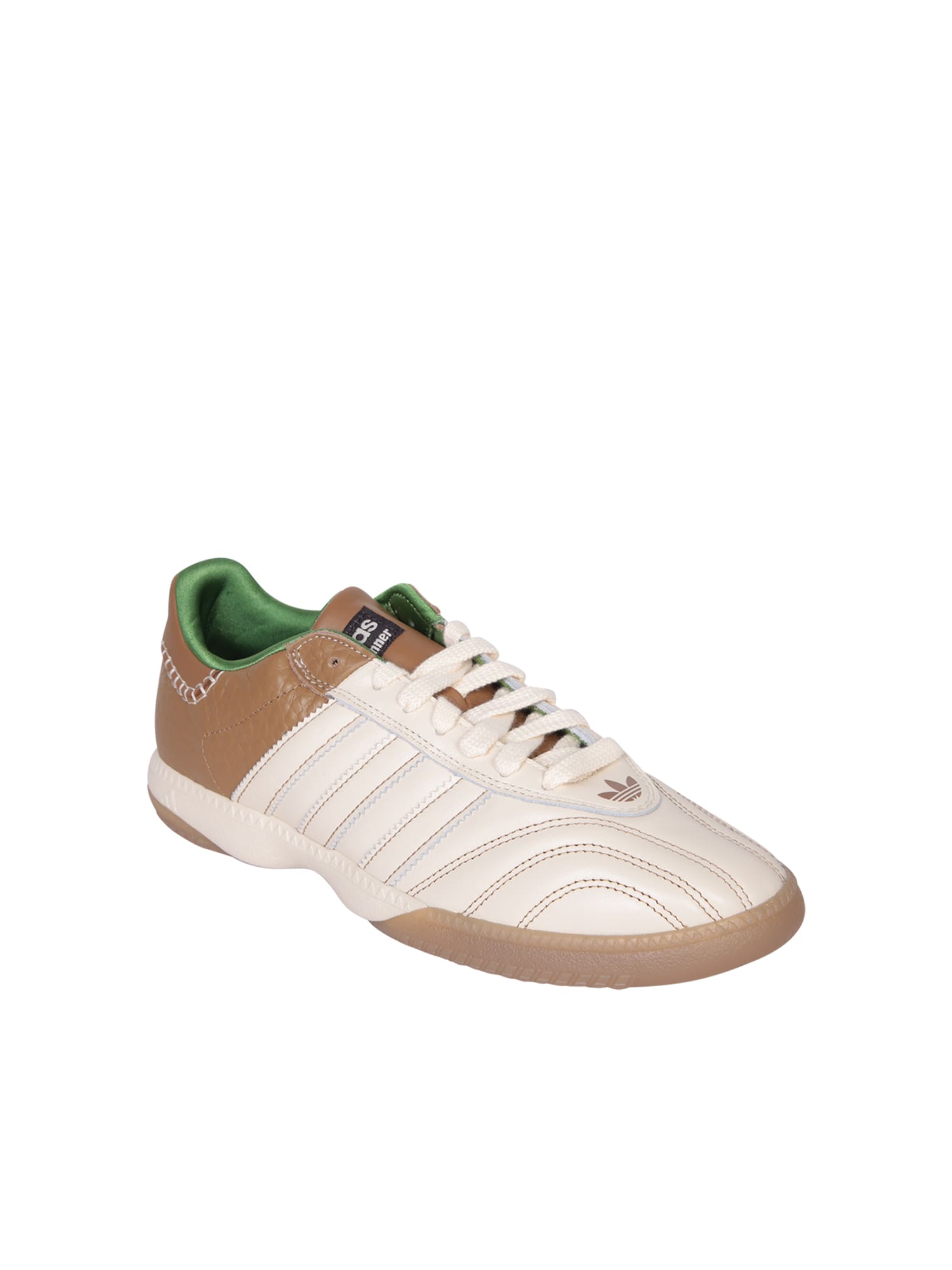 Adidas Originals By Wales Bonner Adidas Original By Wales Bonner Sneakers Wb Mn Samba In Wonder White/raw Desert/crew Green