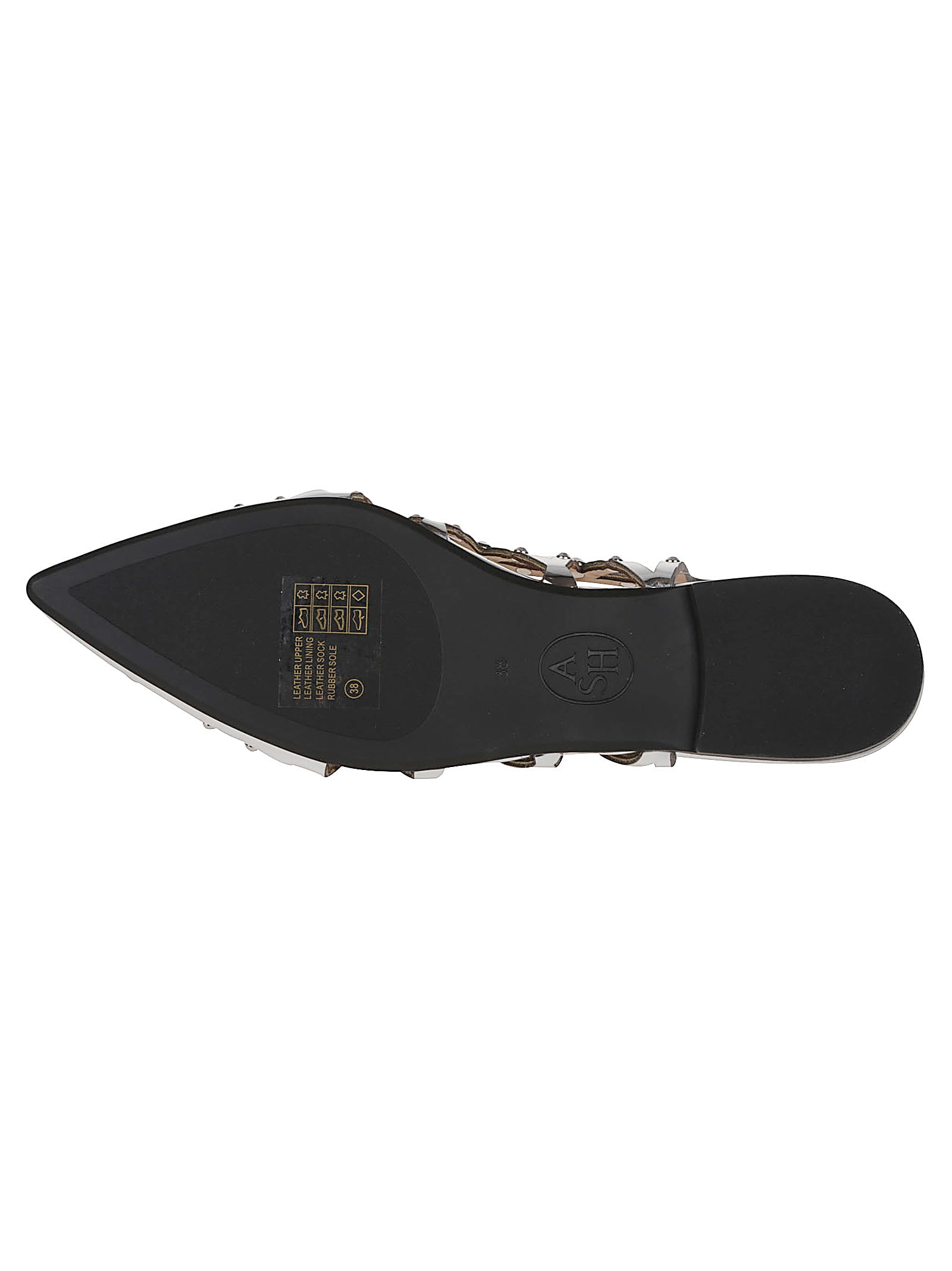 Ash Bazaar Slingback Stud Embellished Sandals