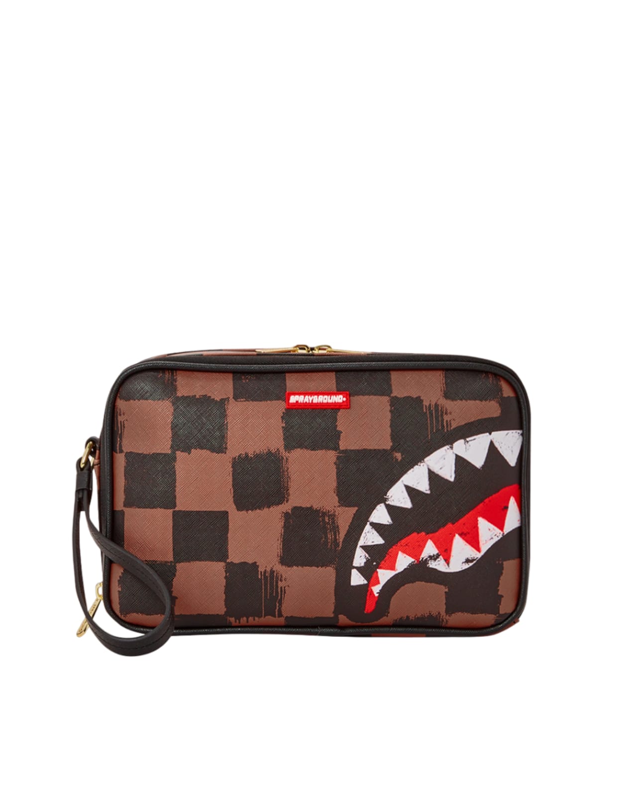 Sprayground - Sharks in Paris Painted Toiletry Brown