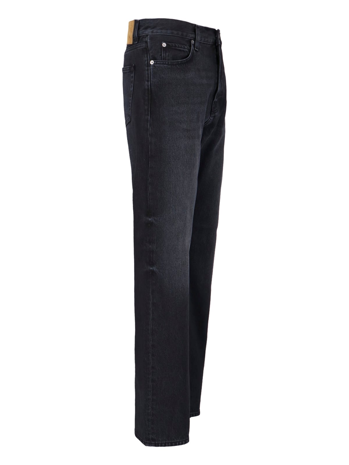Haikure Straight-leg Cotton Jeans In Black