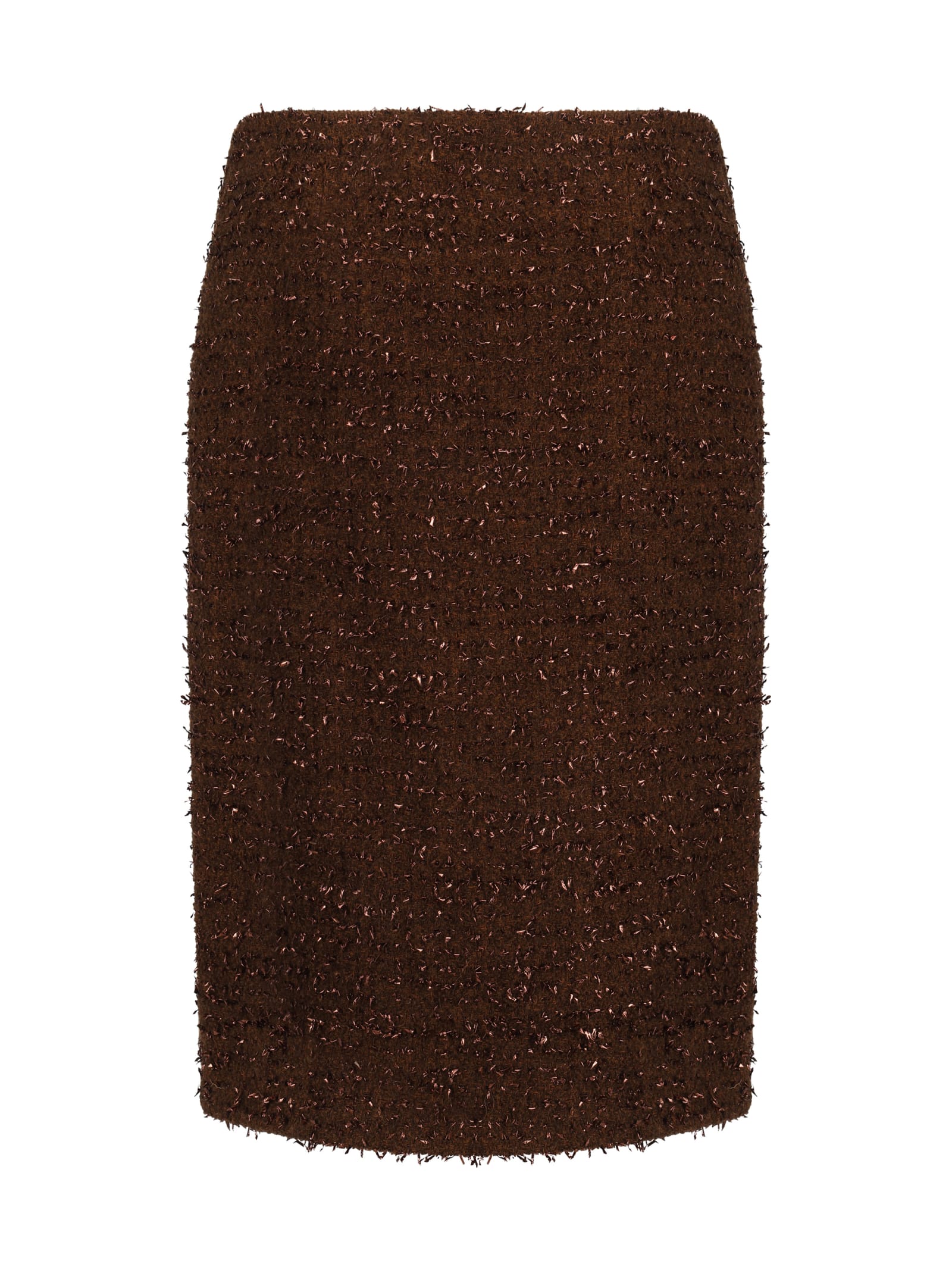 Shop Gianluca Capannolo Eve Marie Skirt In Choco/rust