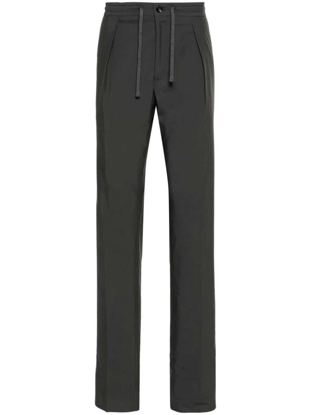 Incotex Model A44 Regular Fit Trousers In Dark Grey