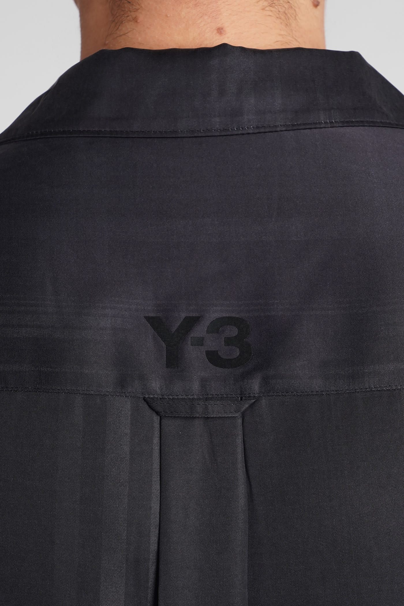 Shop Y-3 Shirt In Black Polyamide Polyester