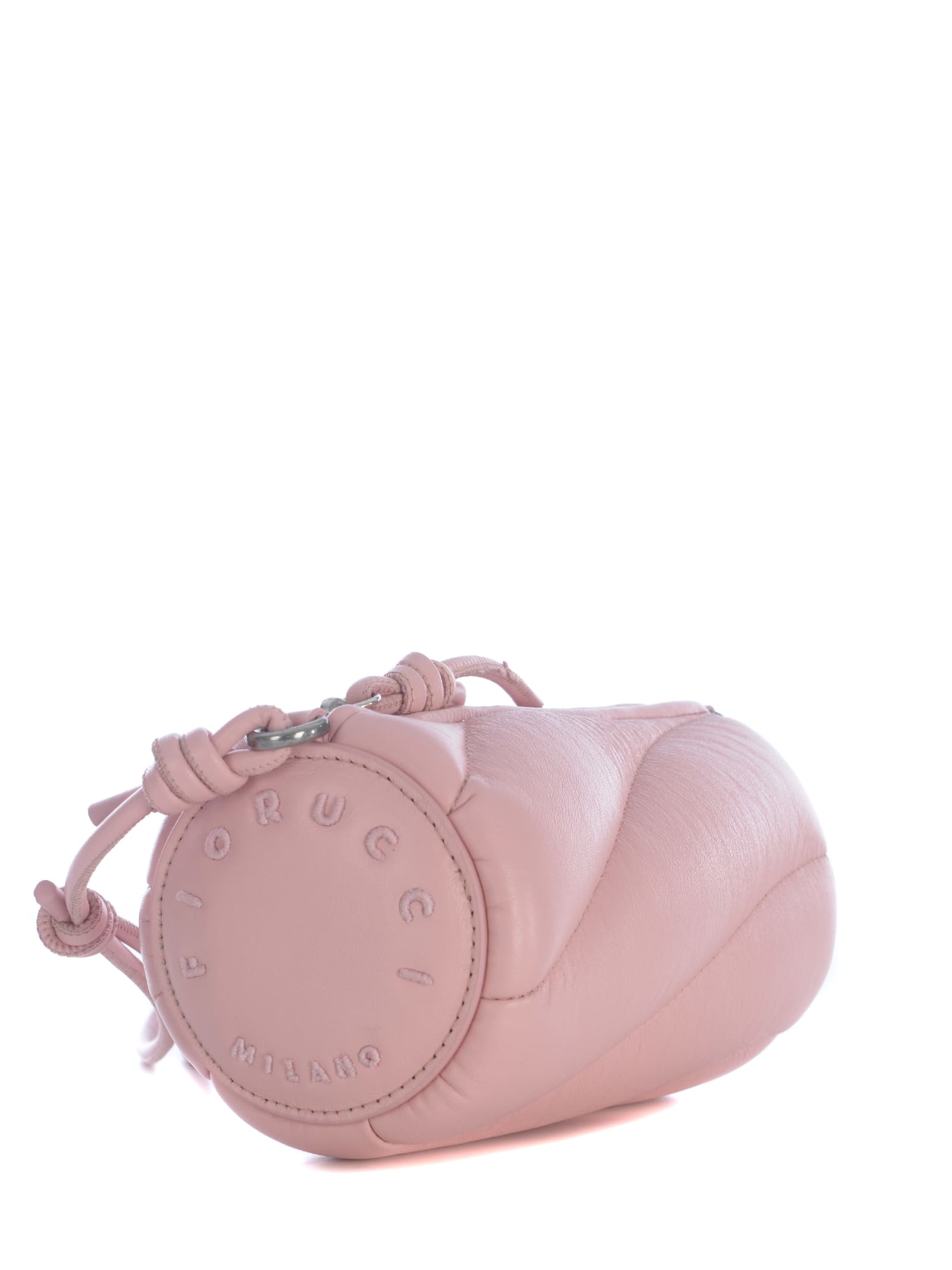 Shop Fiorucci Bag  Mini Mella Made Of Leather In Pink