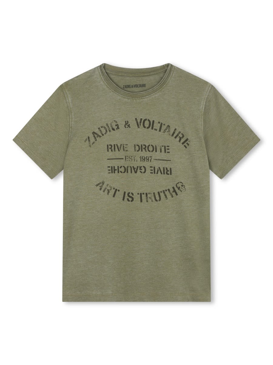 Zadig &amp; Voltaire Kids' Tee Shirt In Brown