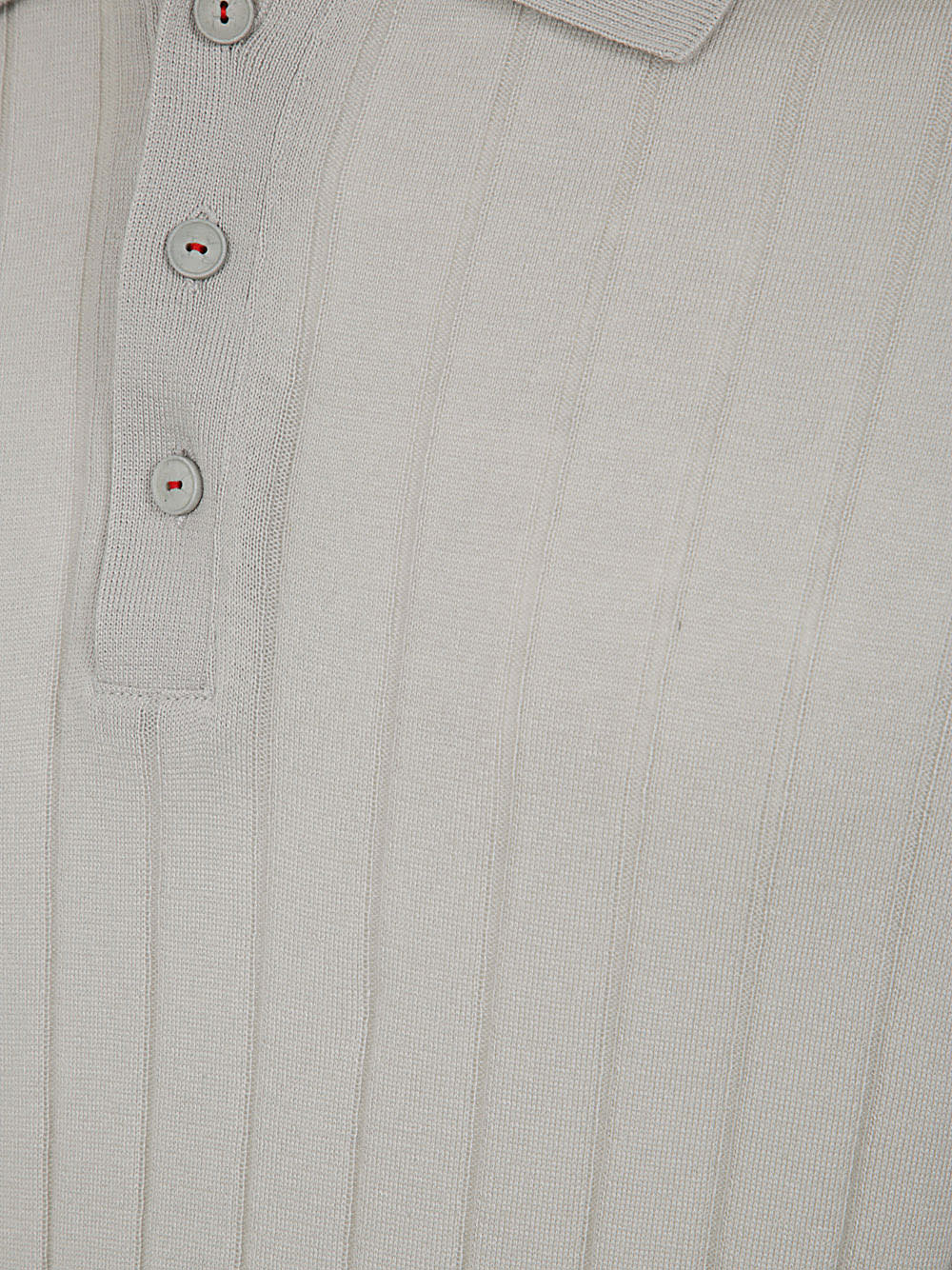 Shop Kiton Polo In White Pearl