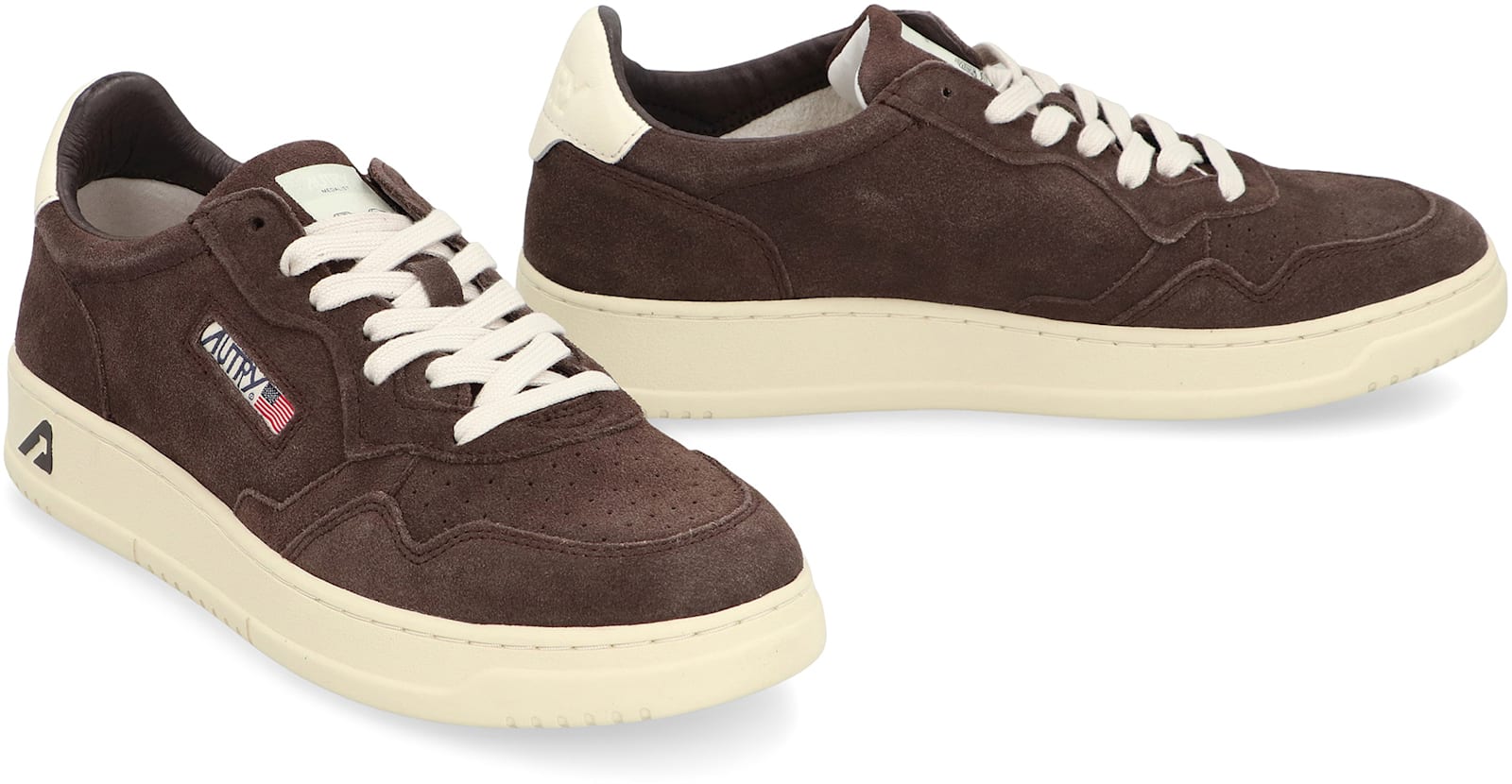 Autry "medalist" Low Sneaker In Brown
