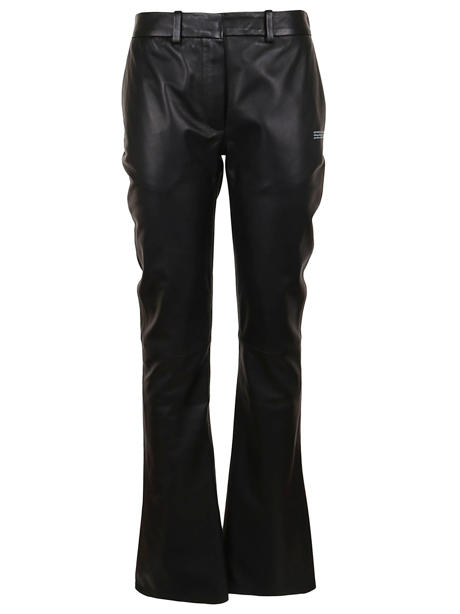 Off-White Tailored Fitted Leather Pant