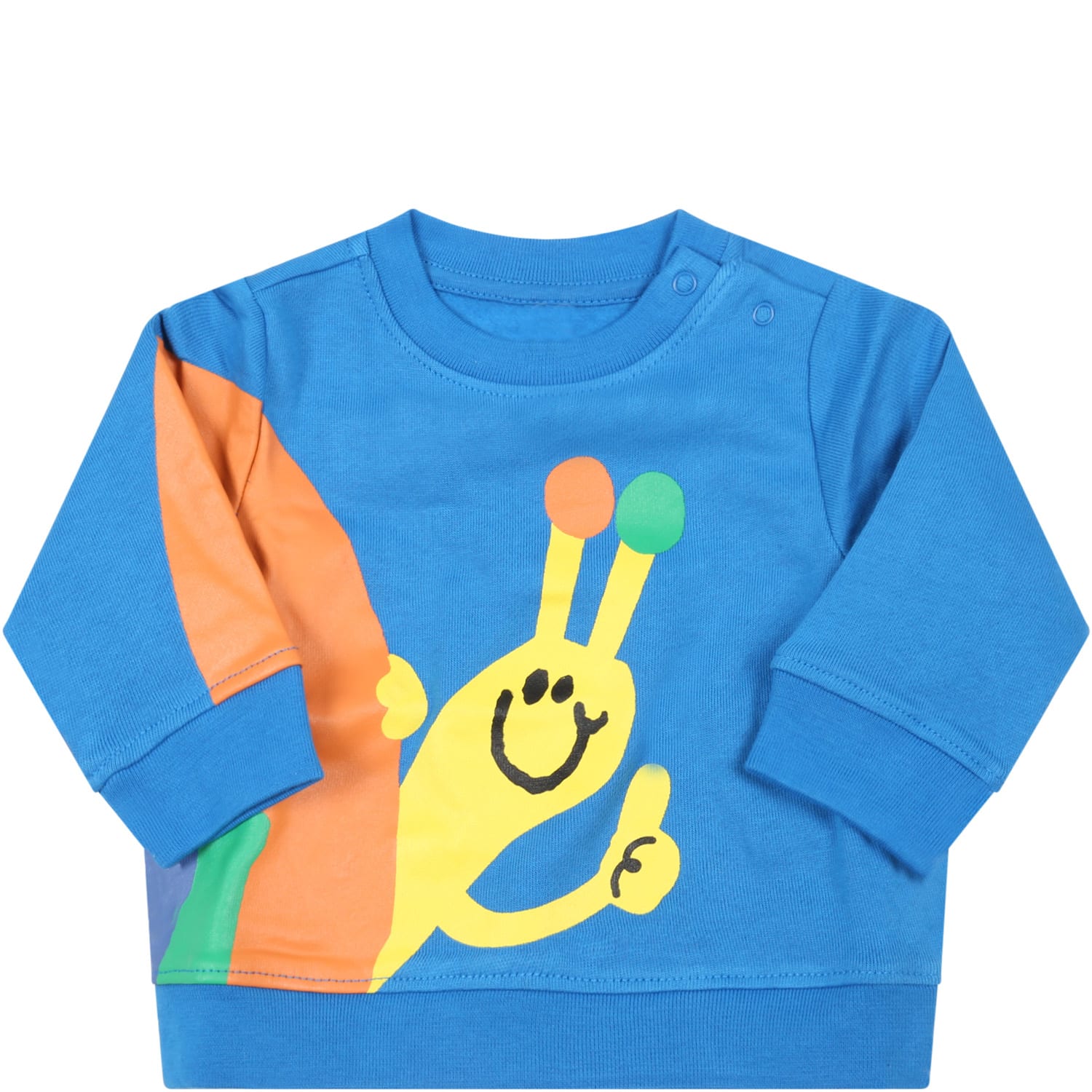 Stella McCartney Kids Light-blue Sweatshirt For Baby Boy With Logo