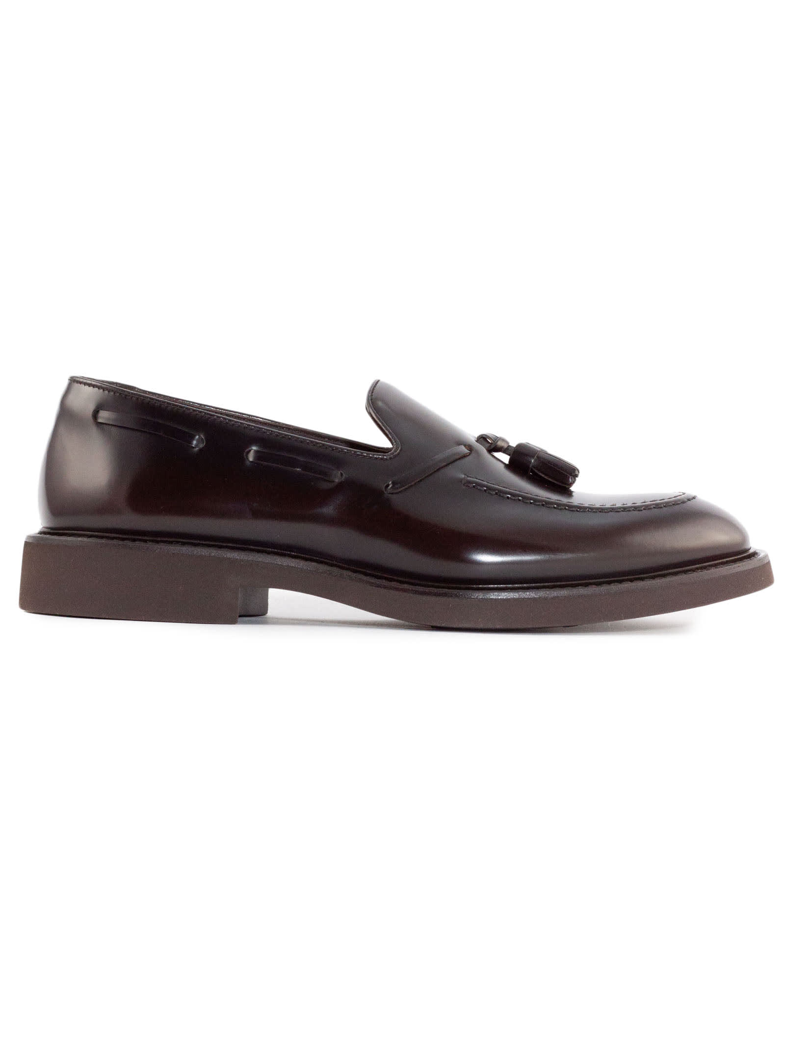 Ebony Brushed Leather Loafers