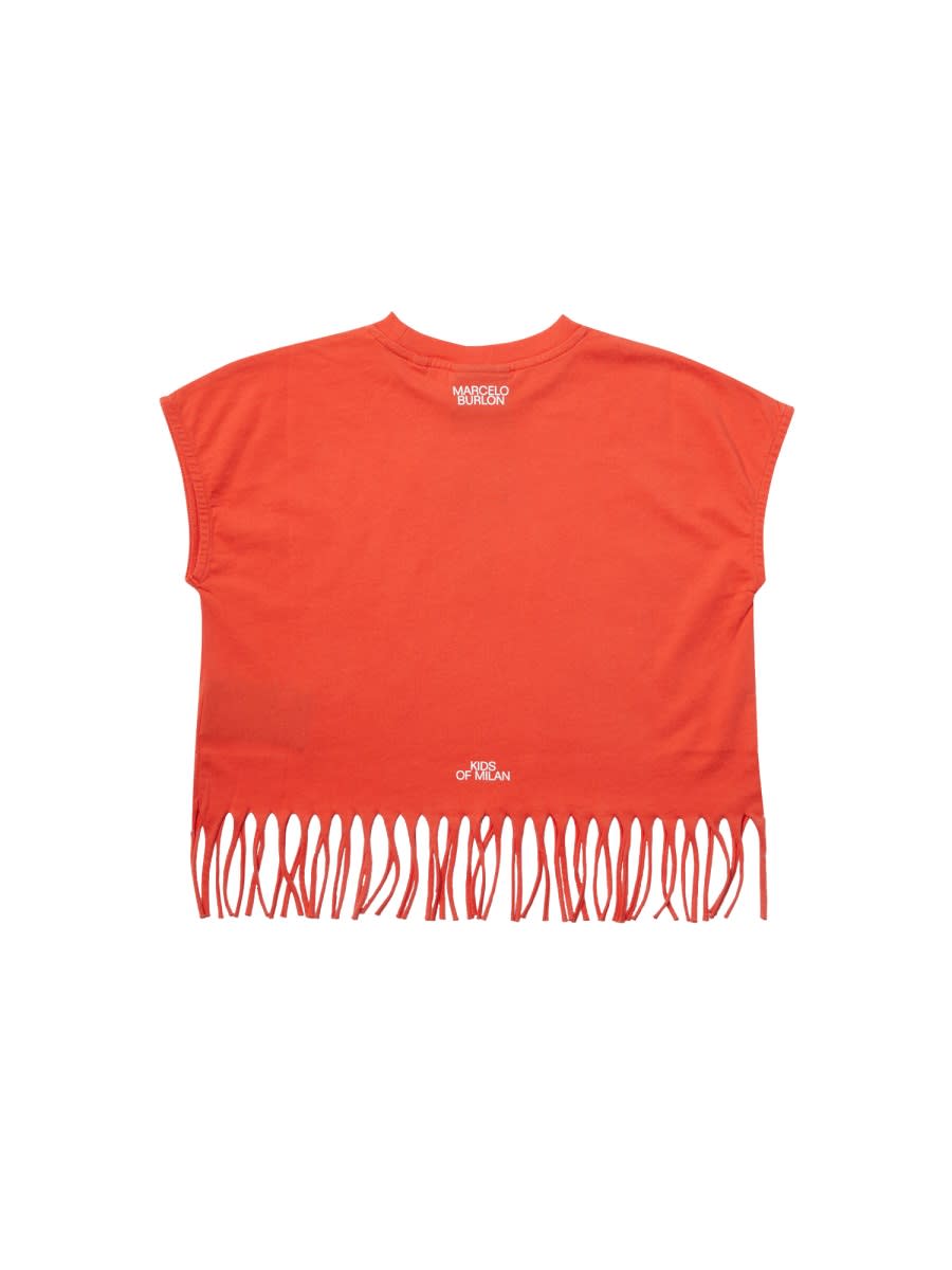 MARCELO BURLON COUNTY OF MILAN TOP WITH BANGS