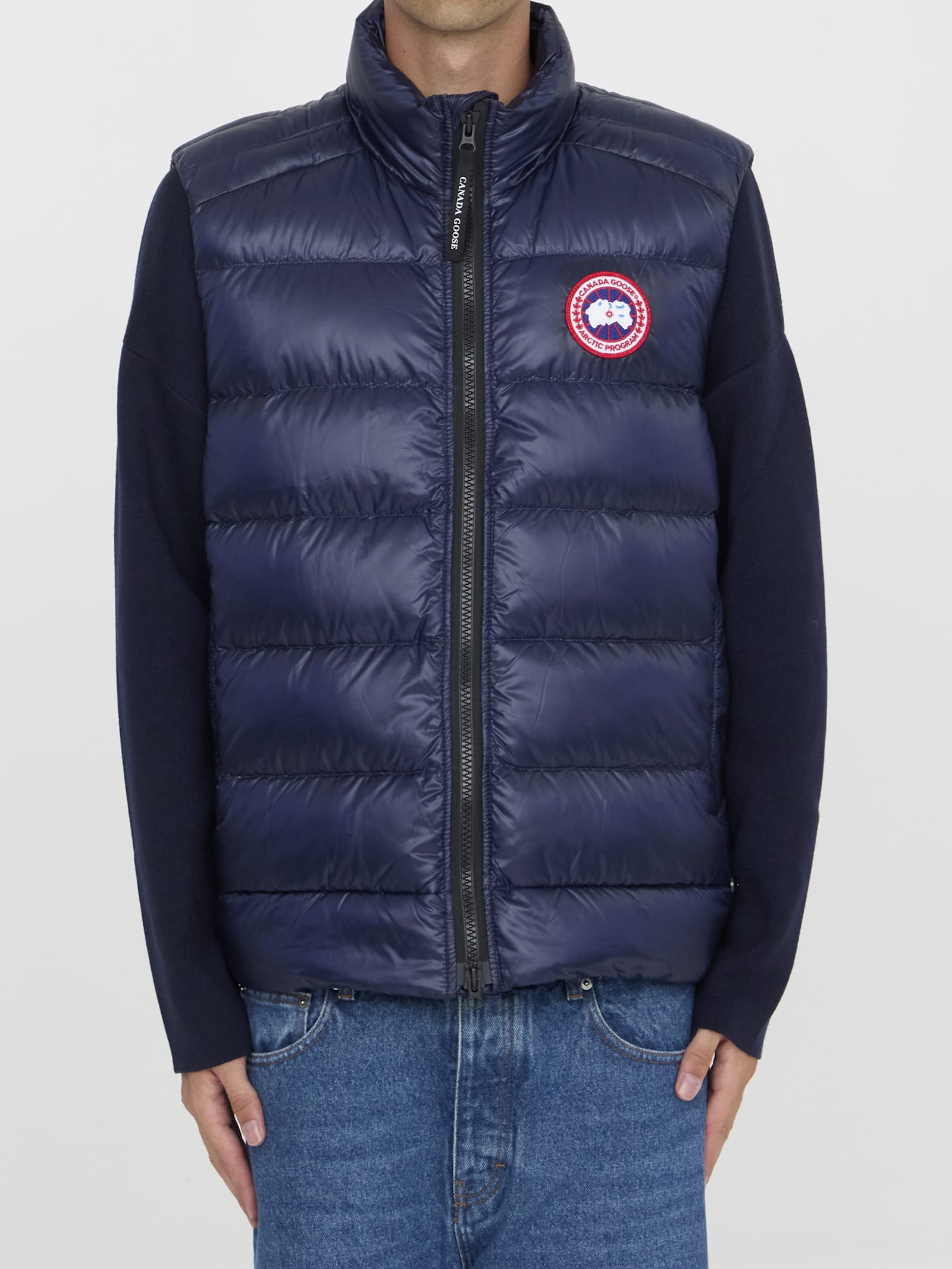 Shop Canada Goose Crofton Vest In Blue