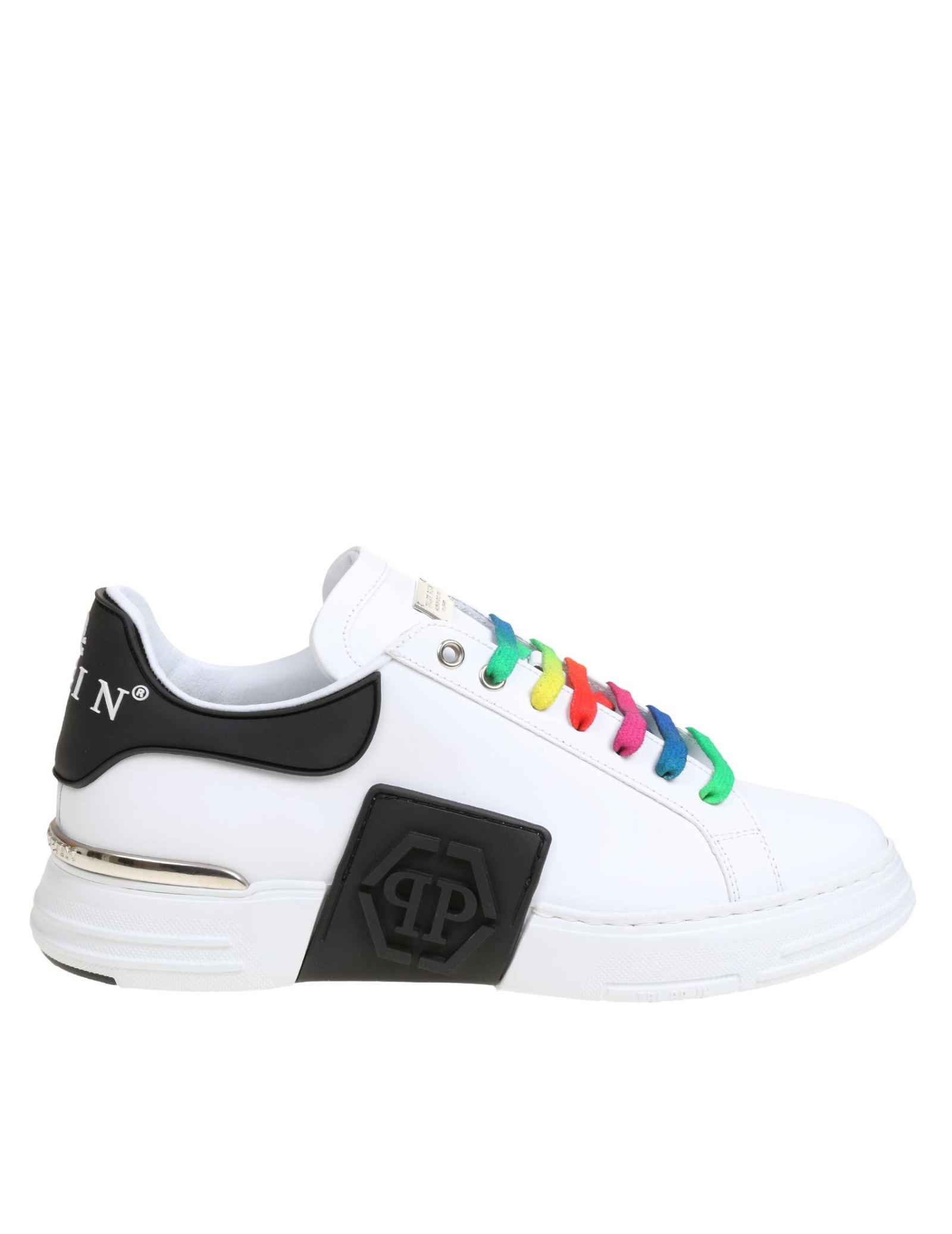 Philipp Plein Sneakers Lo-top Phantom Kick $ In White Leather